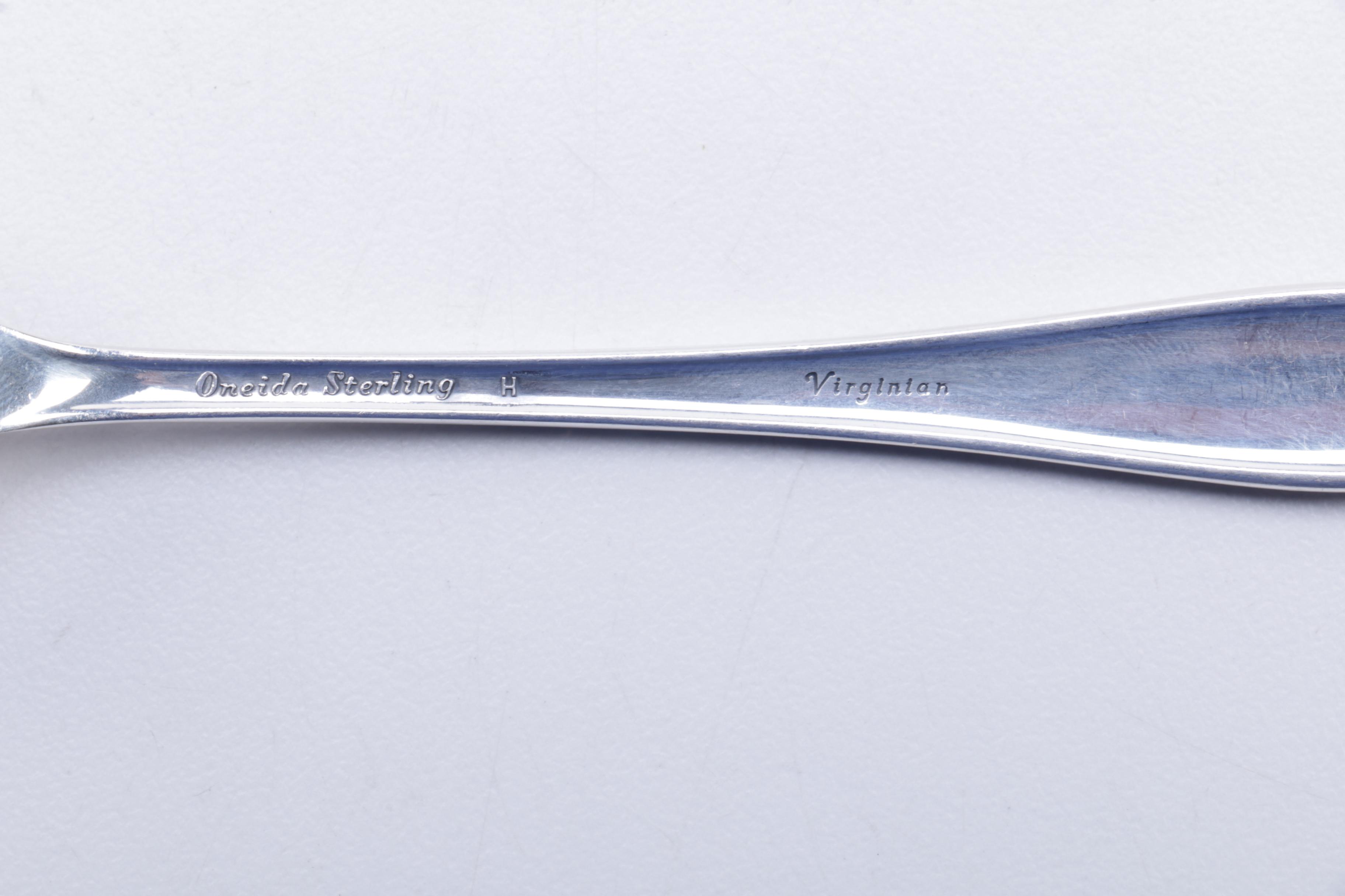 Oneida Heirloom "Virginian" Sterling Silver Flatware Set and More