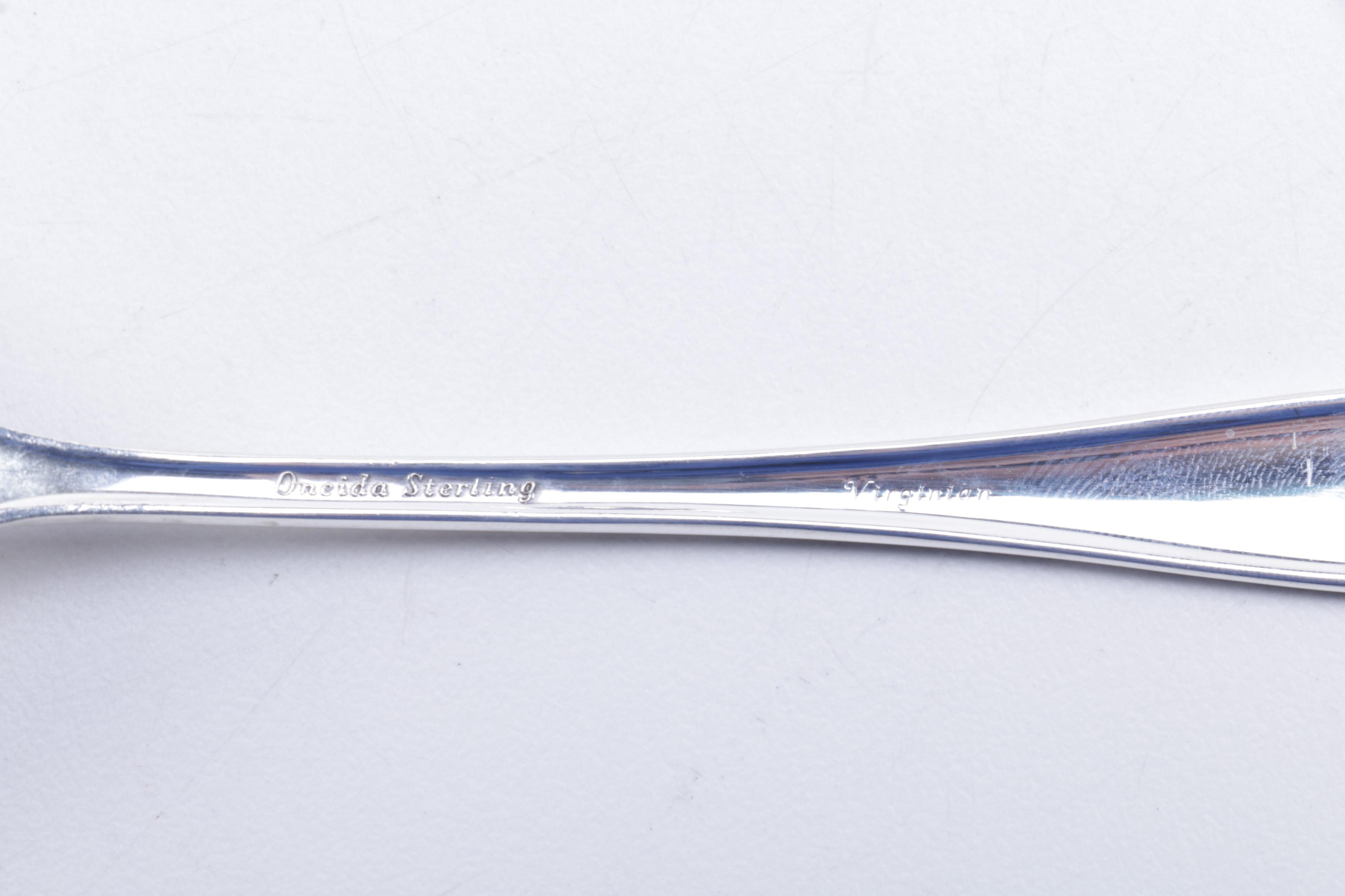 Oneida Heirloom "Virginian" Sterling Silver Flatware Set and More