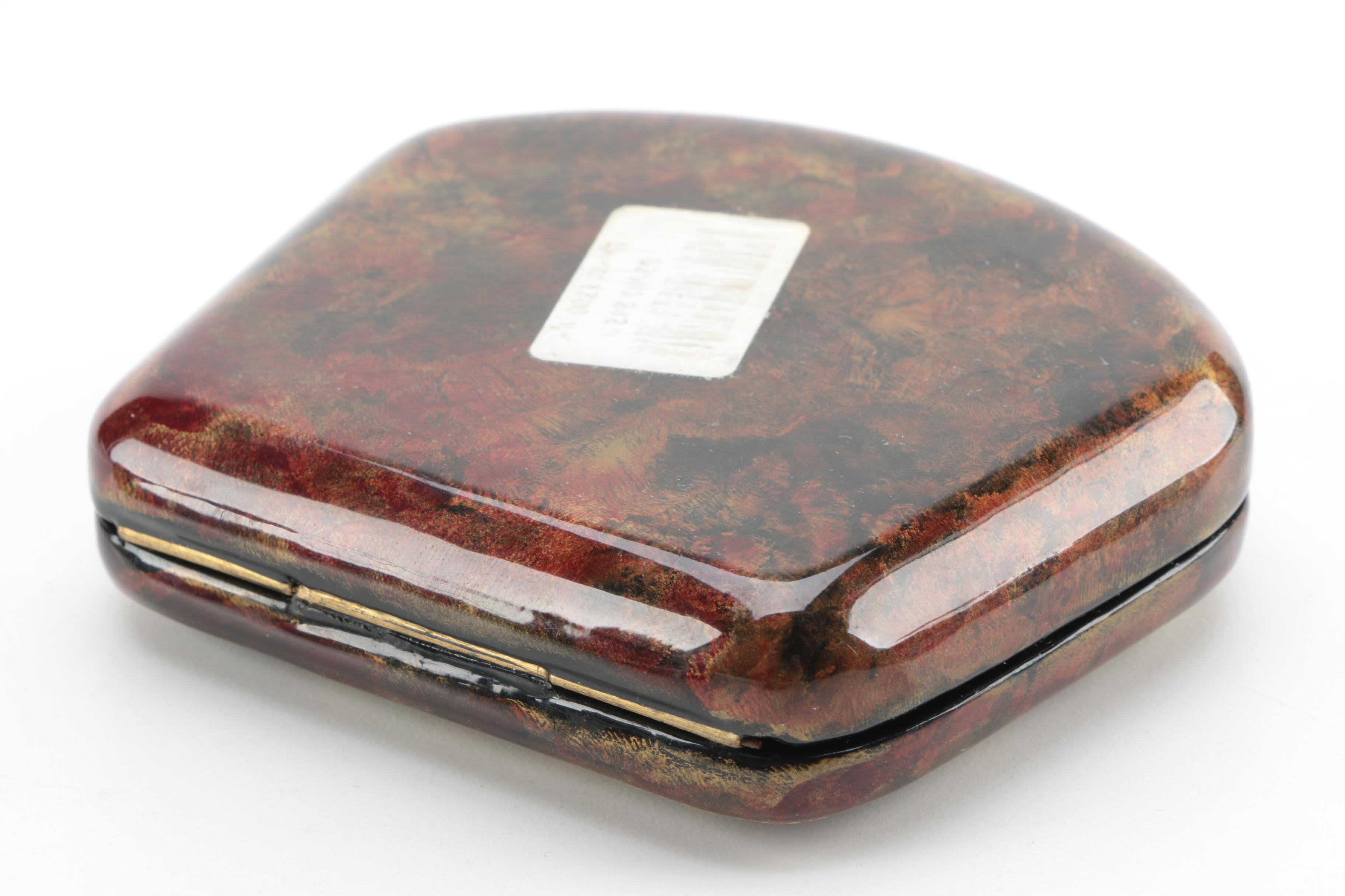 Mctepa Russian Artist Signed Lacquered Trinket Boxes