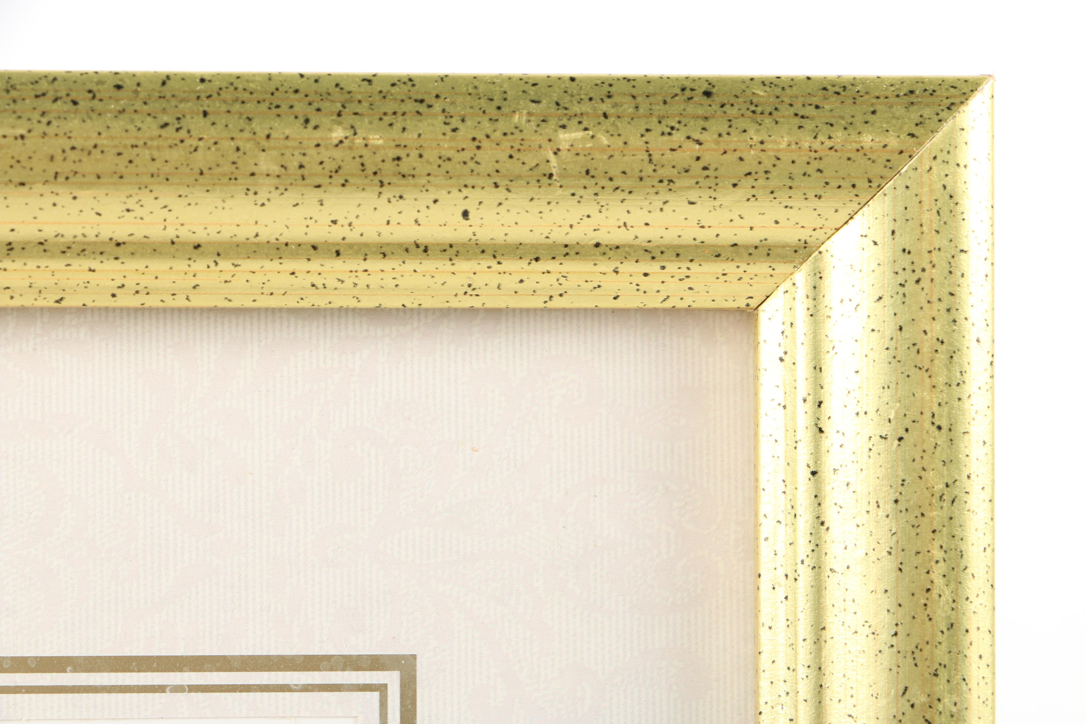 Intaglio Print on Paper of Geneva, Switzerland River Landscape