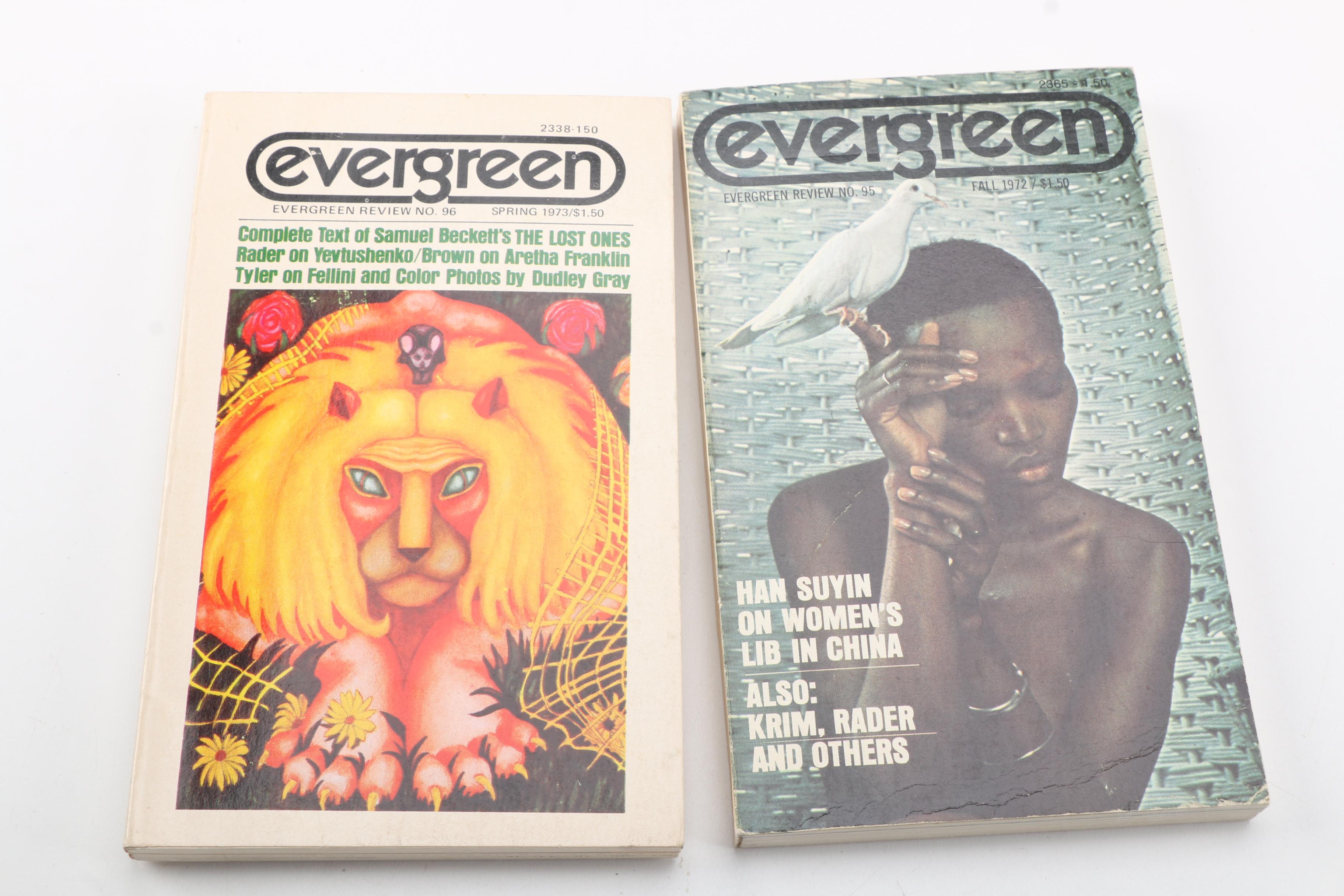 1950s–60s "Evergreen Review" Magazines Including First Issue