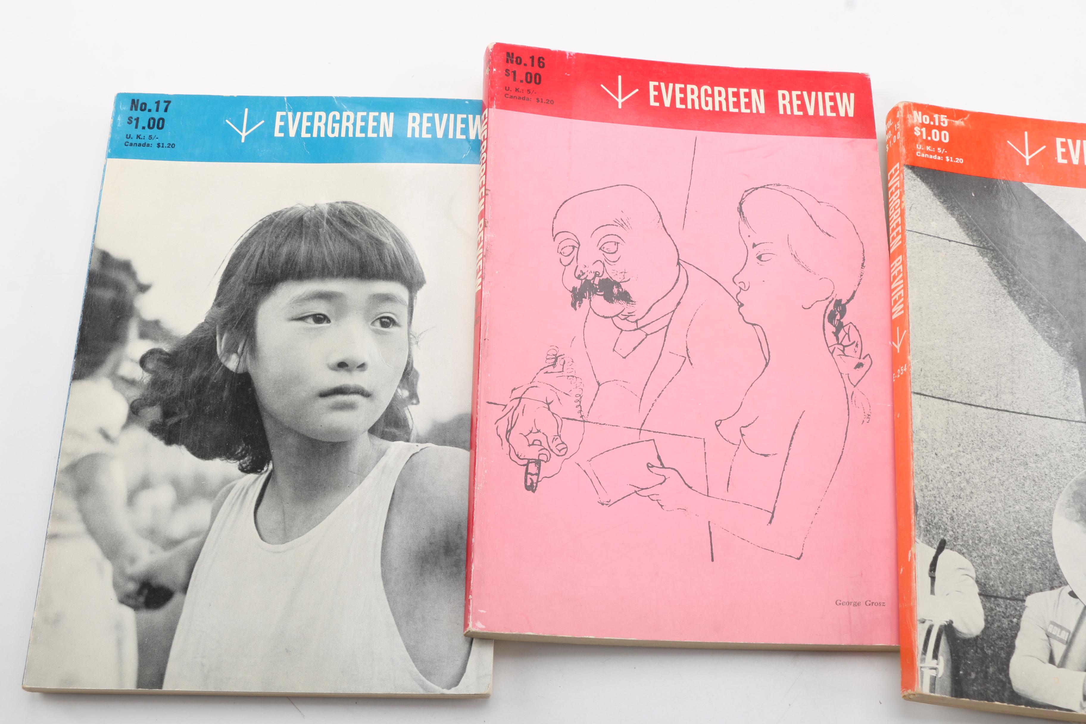 1950s–60s "Evergreen Review" Magazines Including First Issue
