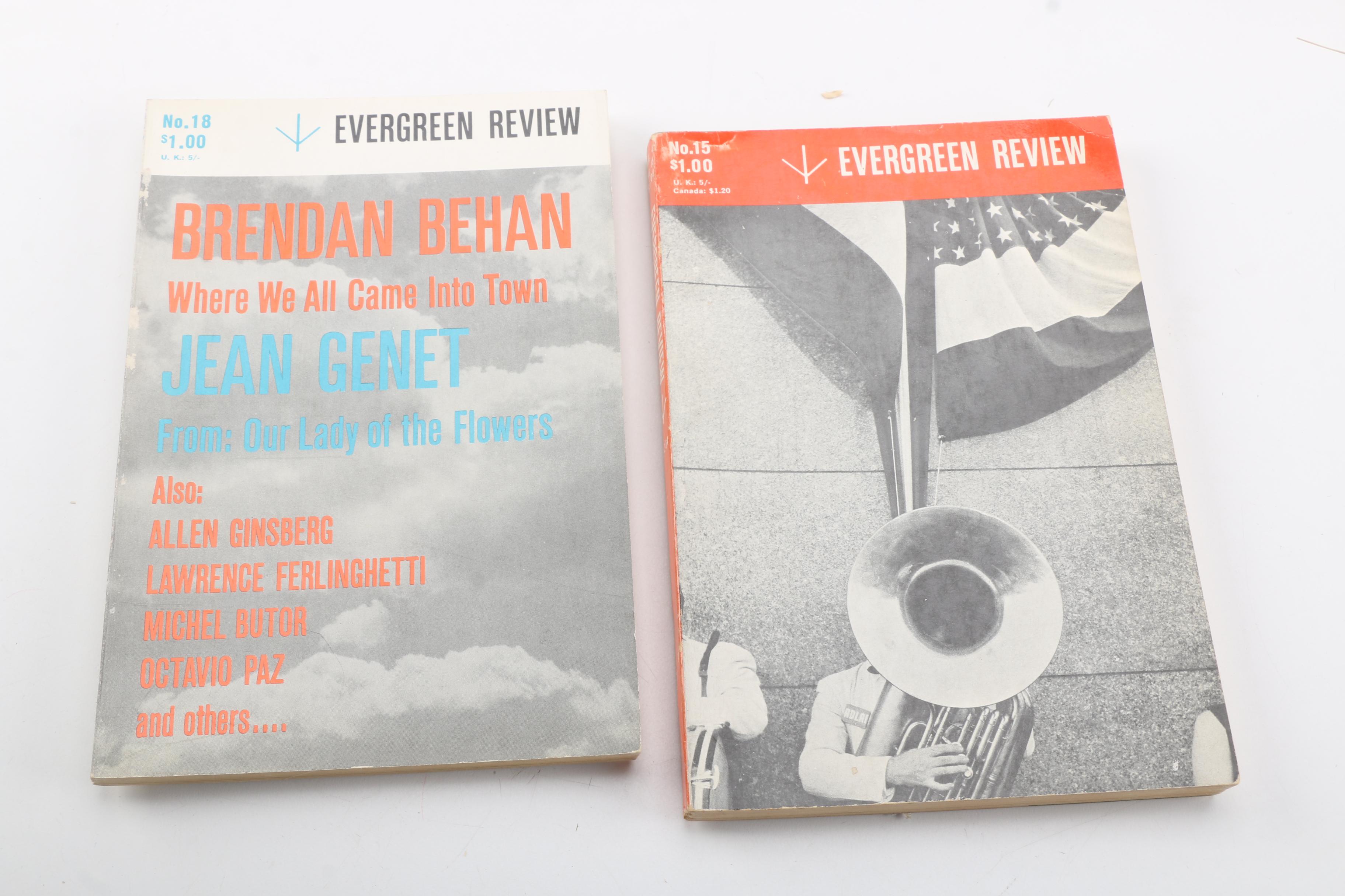 1950s–60s "Evergreen Review" Magazines Including First Issue