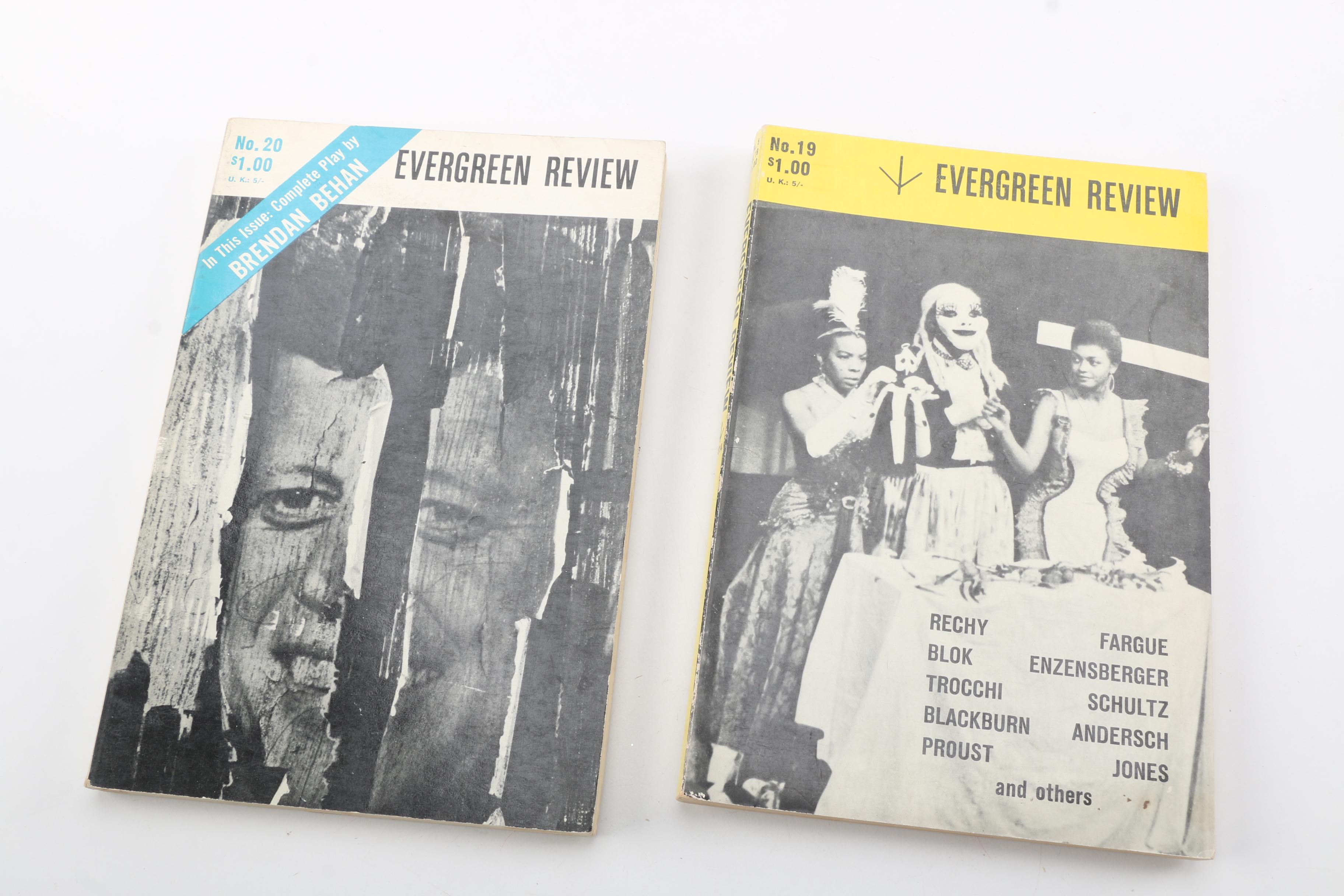 1950s–60s "Evergreen Review" Magazines Including First Issue