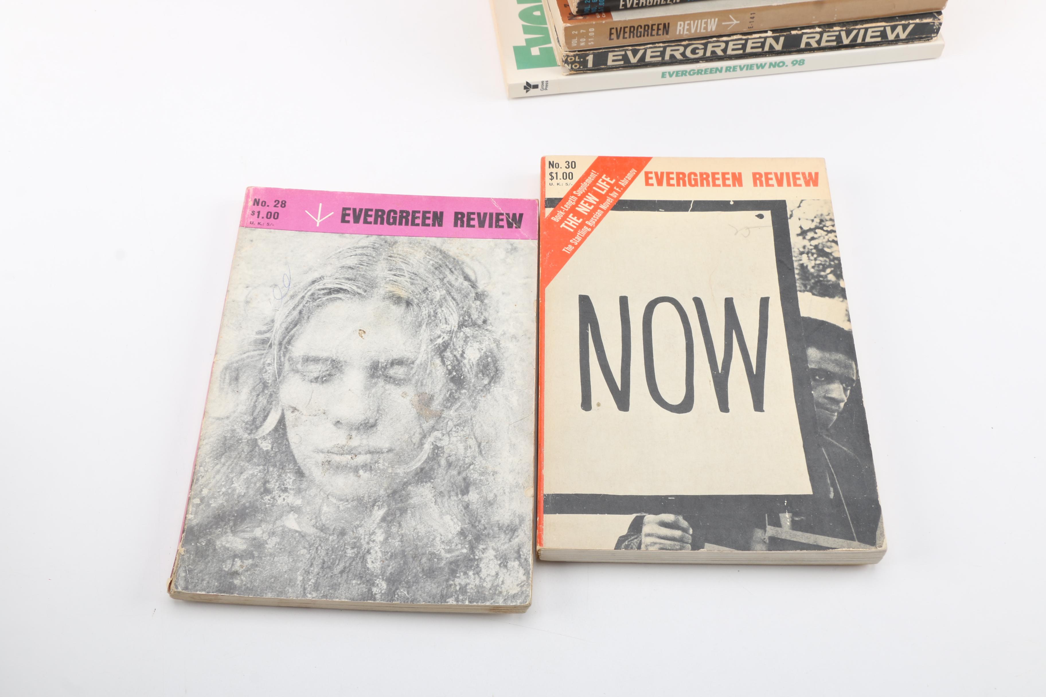 1950s–60s "Evergreen Review" Magazines Including First Issue