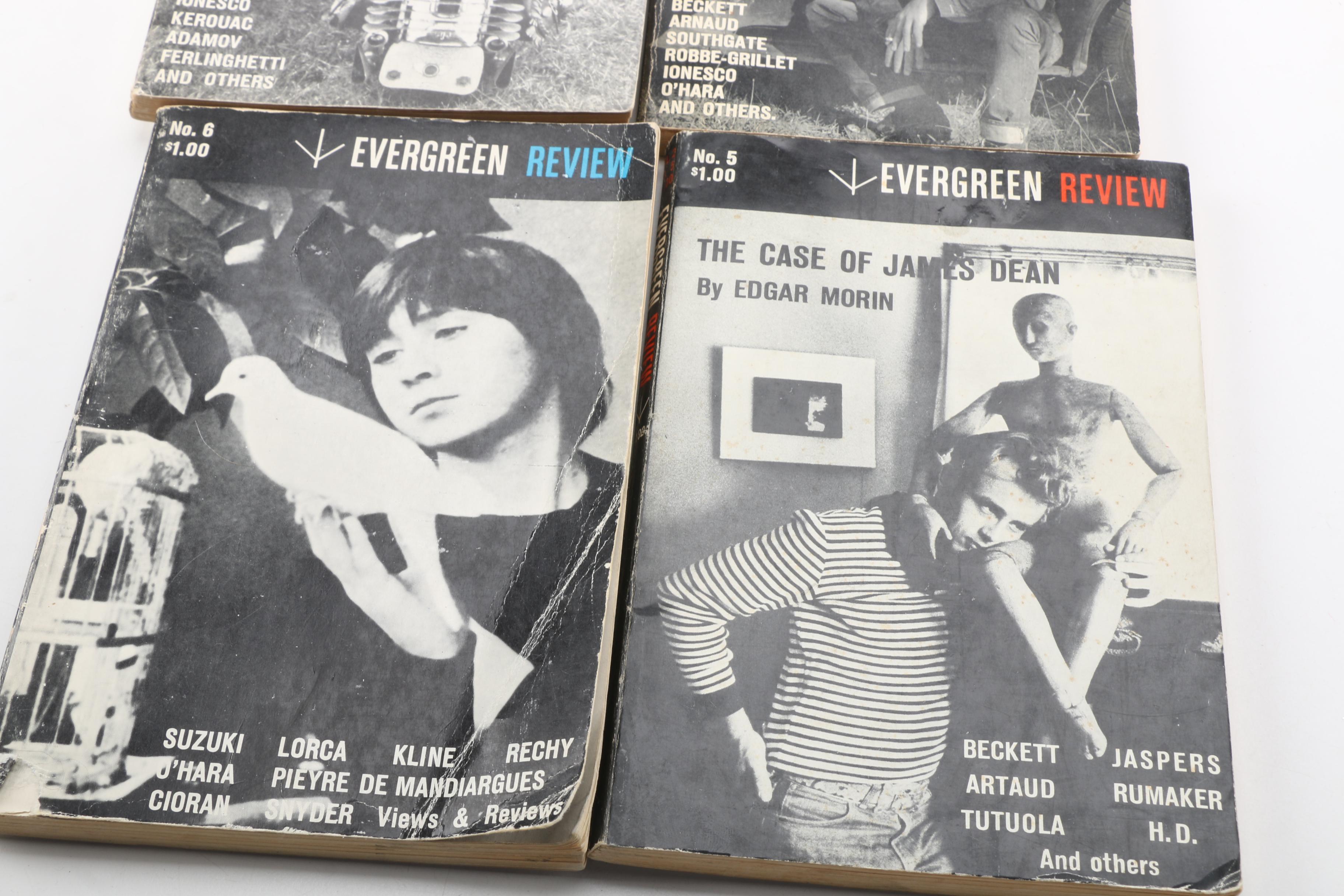 1950s–60s "Evergreen Review" Magazines Including First Issue