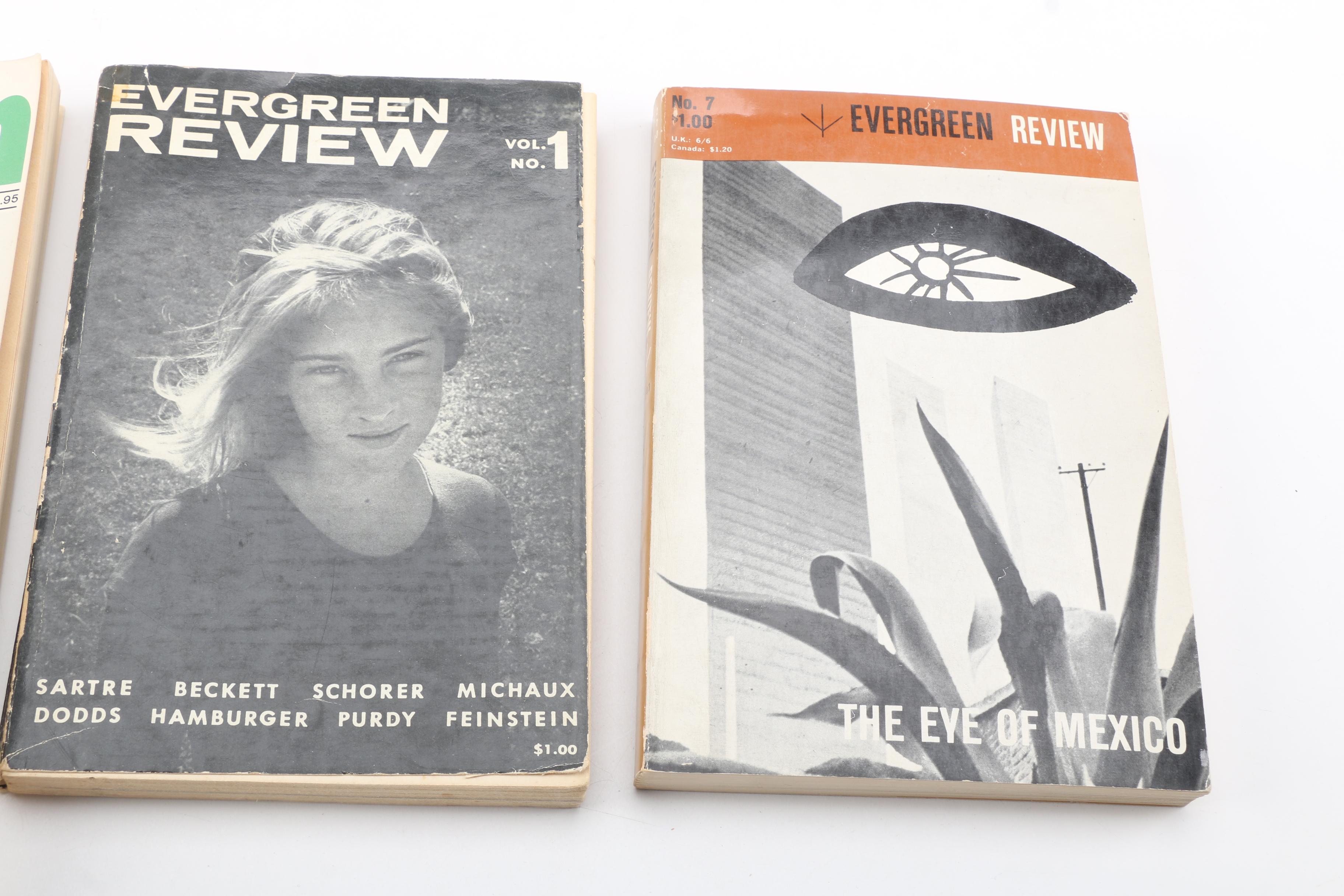 1950s–60s "Evergreen Review" Magazines Including First Issue