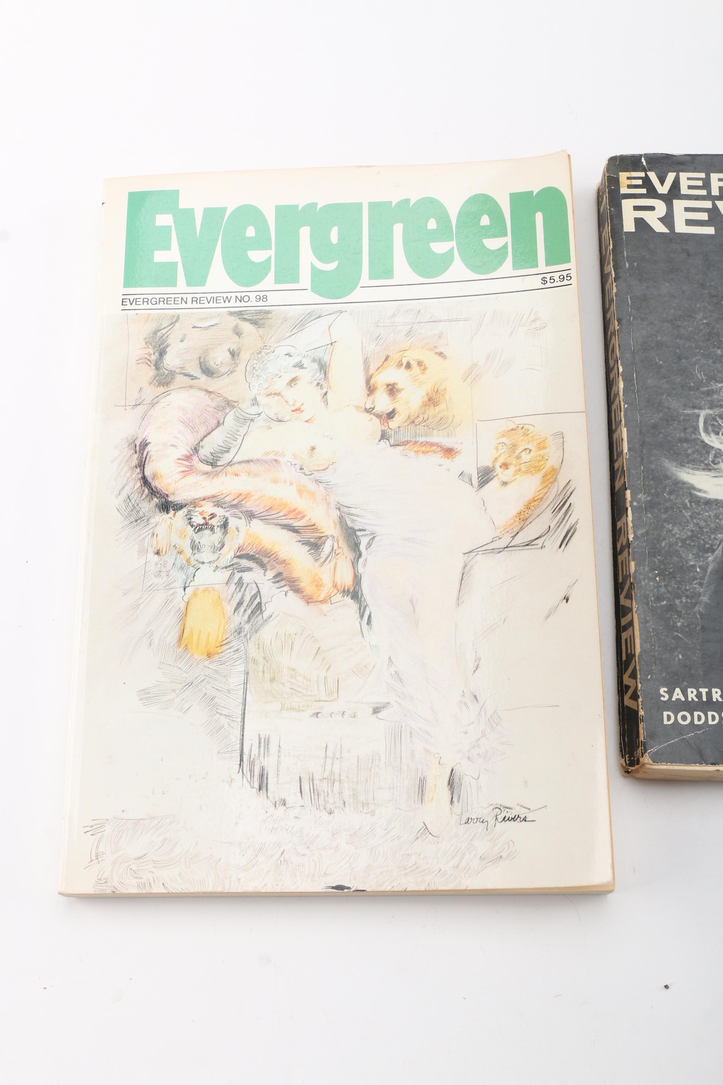 1950s–60s "Evergreen Review" Magazines Including First Issue