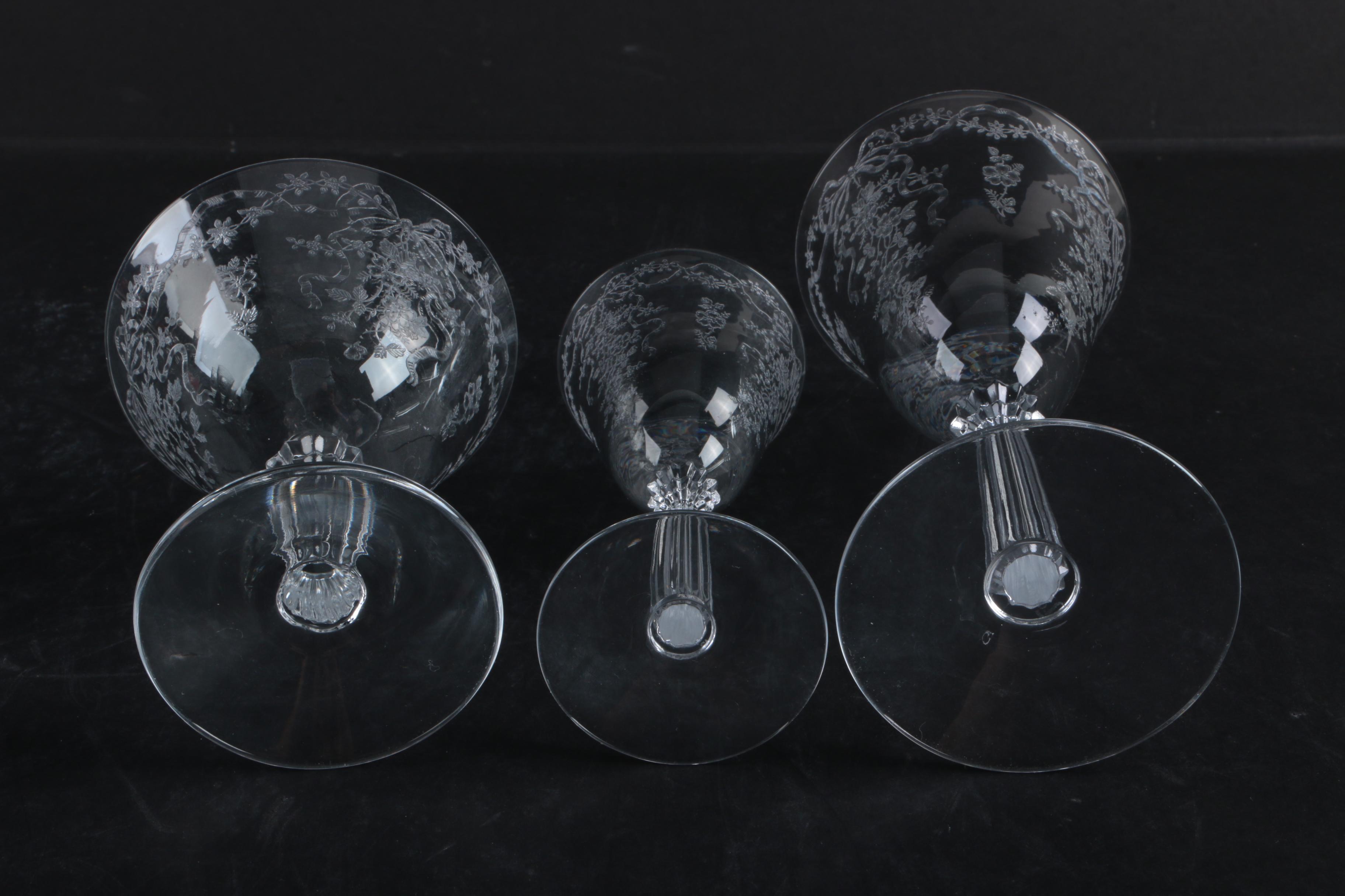 Fostoria "Romance" Stemware, Circa 1942-1971