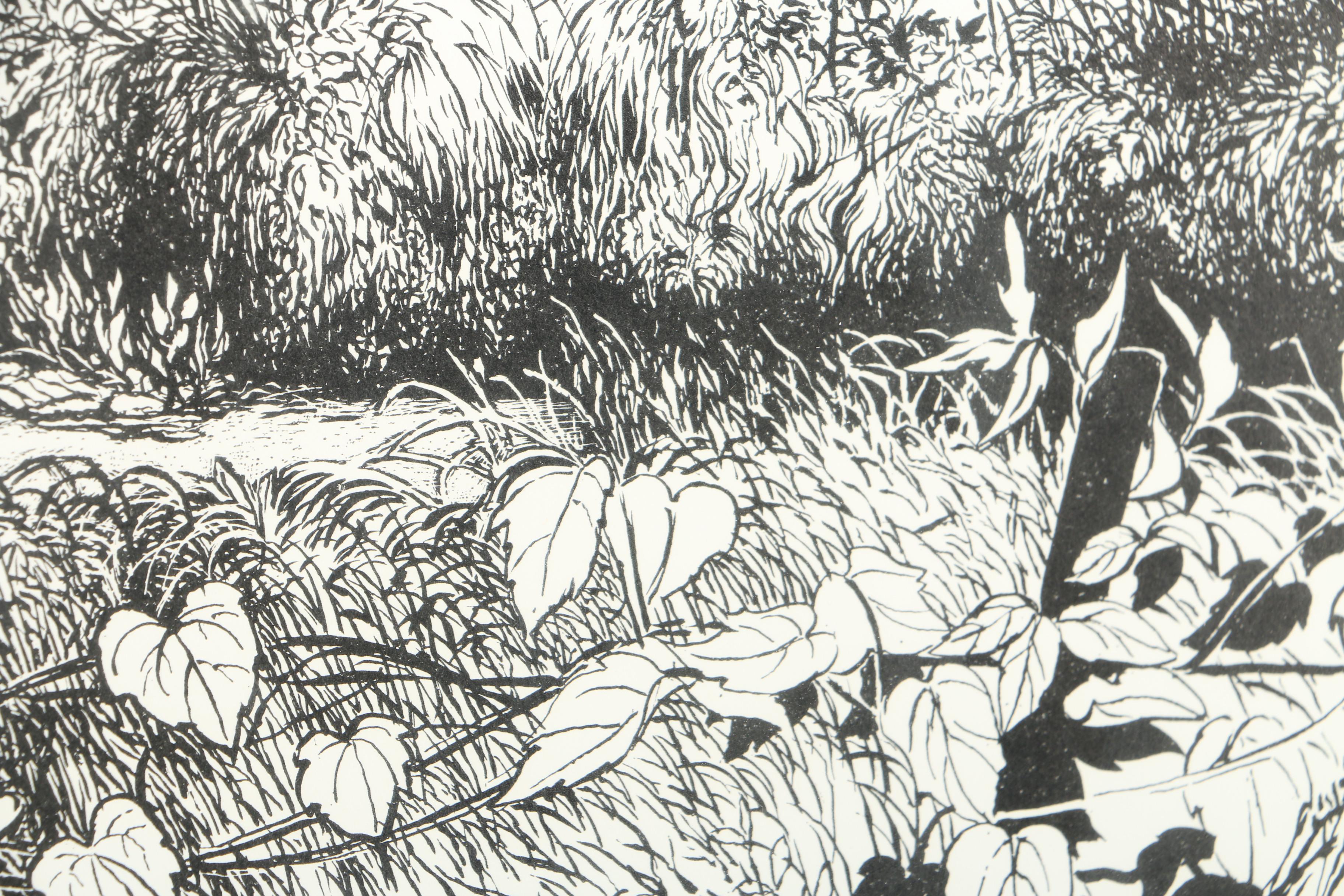 Lithograph of "Illinois Prairie: Our Grass Roots" after Harry Breen