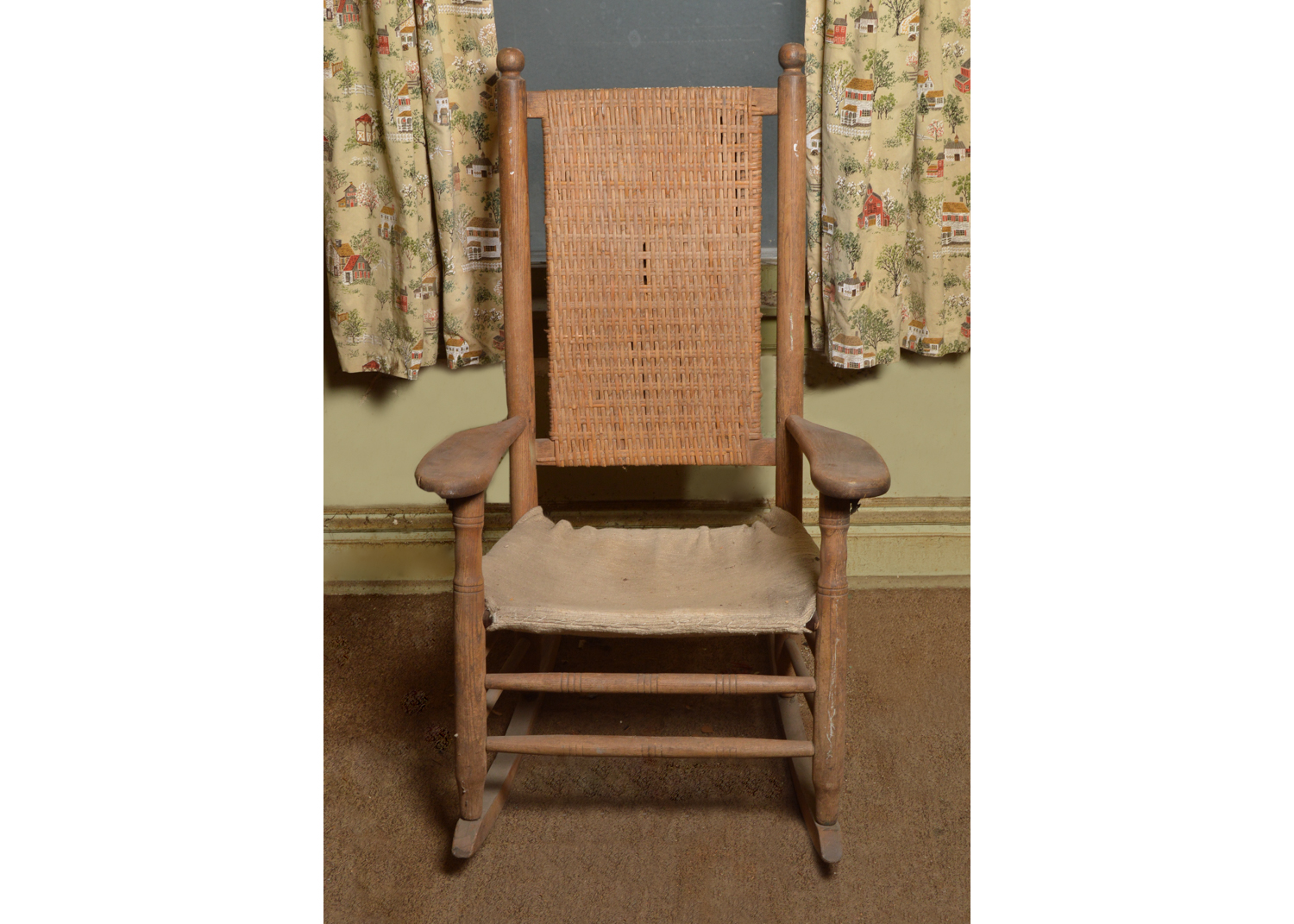 Antique Oak Rocking Chair