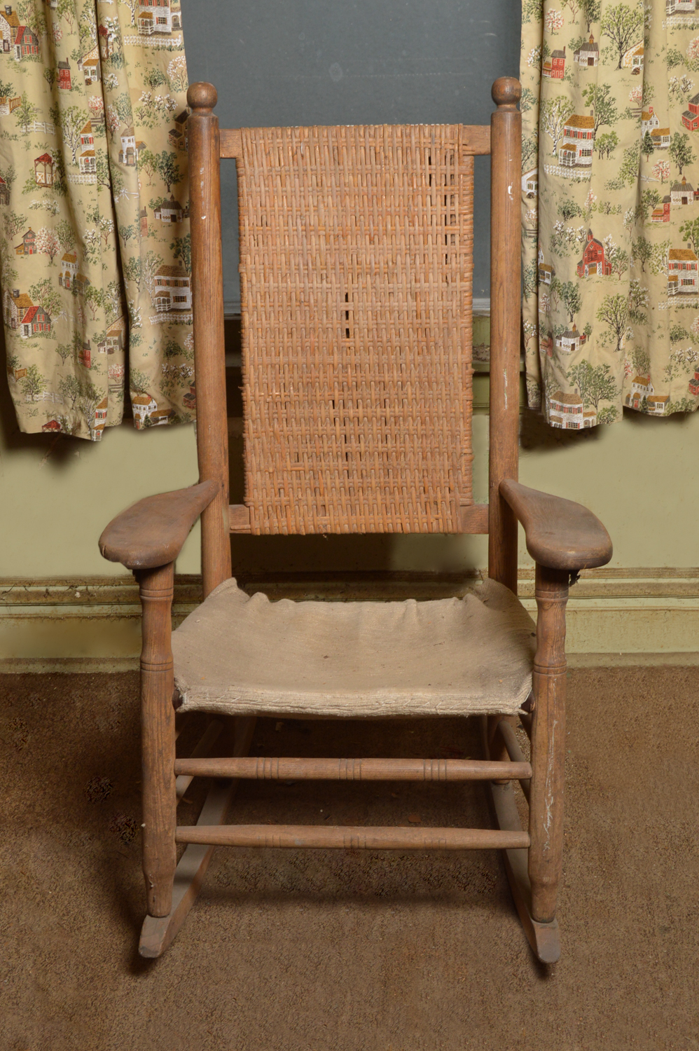 Antique Oak Rocking Chair