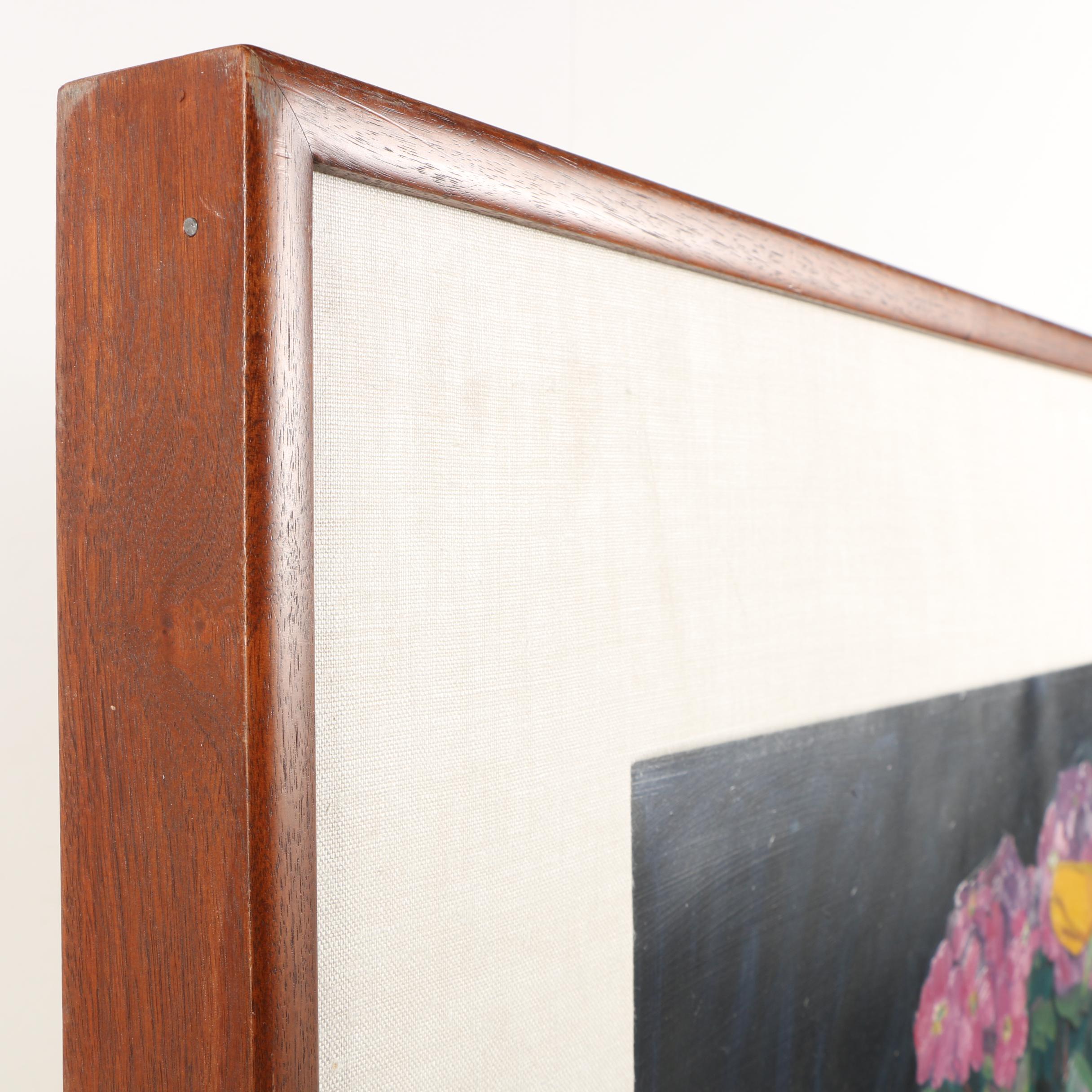 Debra A. Yoo Oil Painting on Paper "Still Life with Yellow Tulips and Peppers"