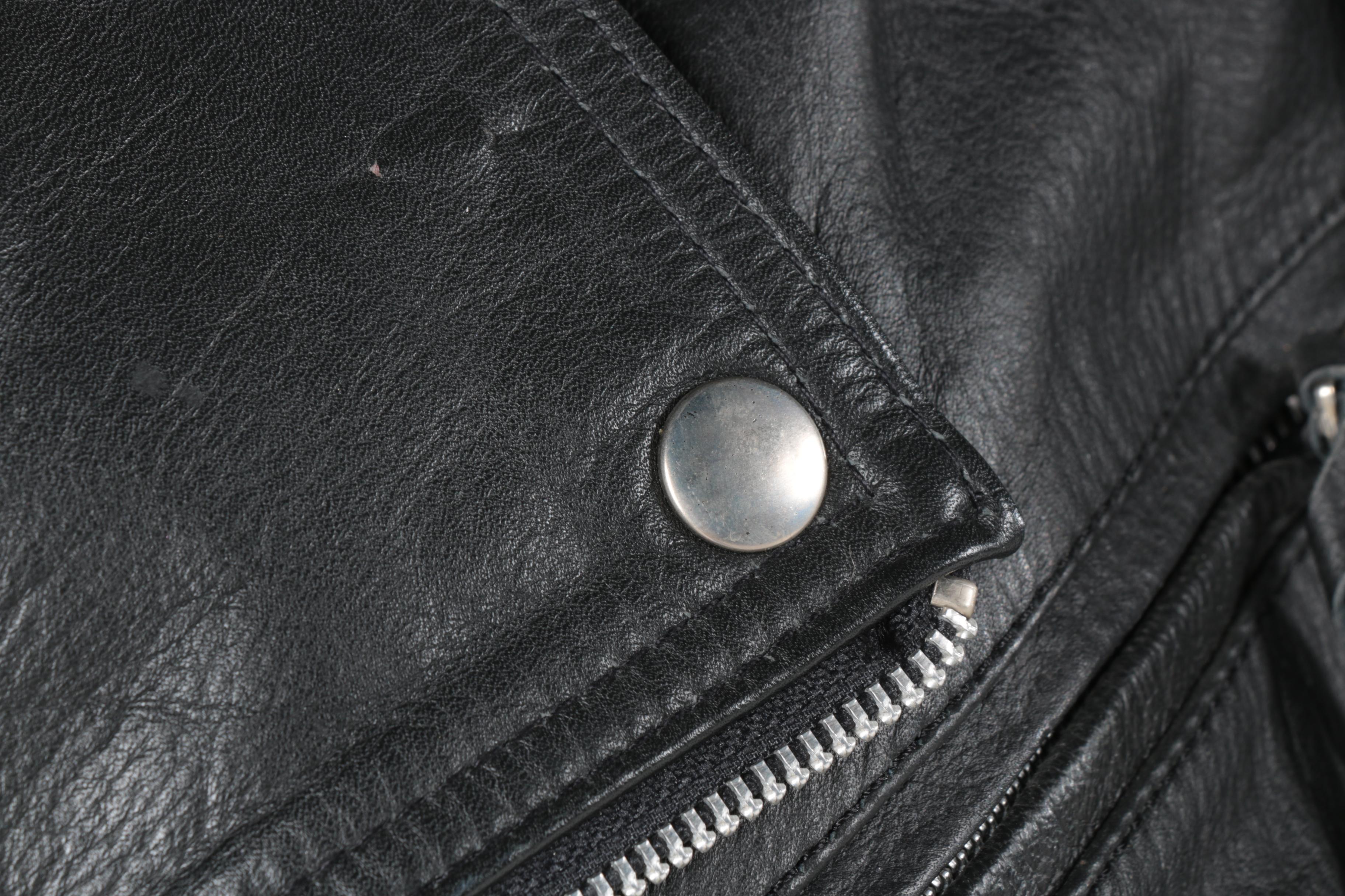 Men's and Women's Black Leather Jackets Including Wilsons and Hidesign