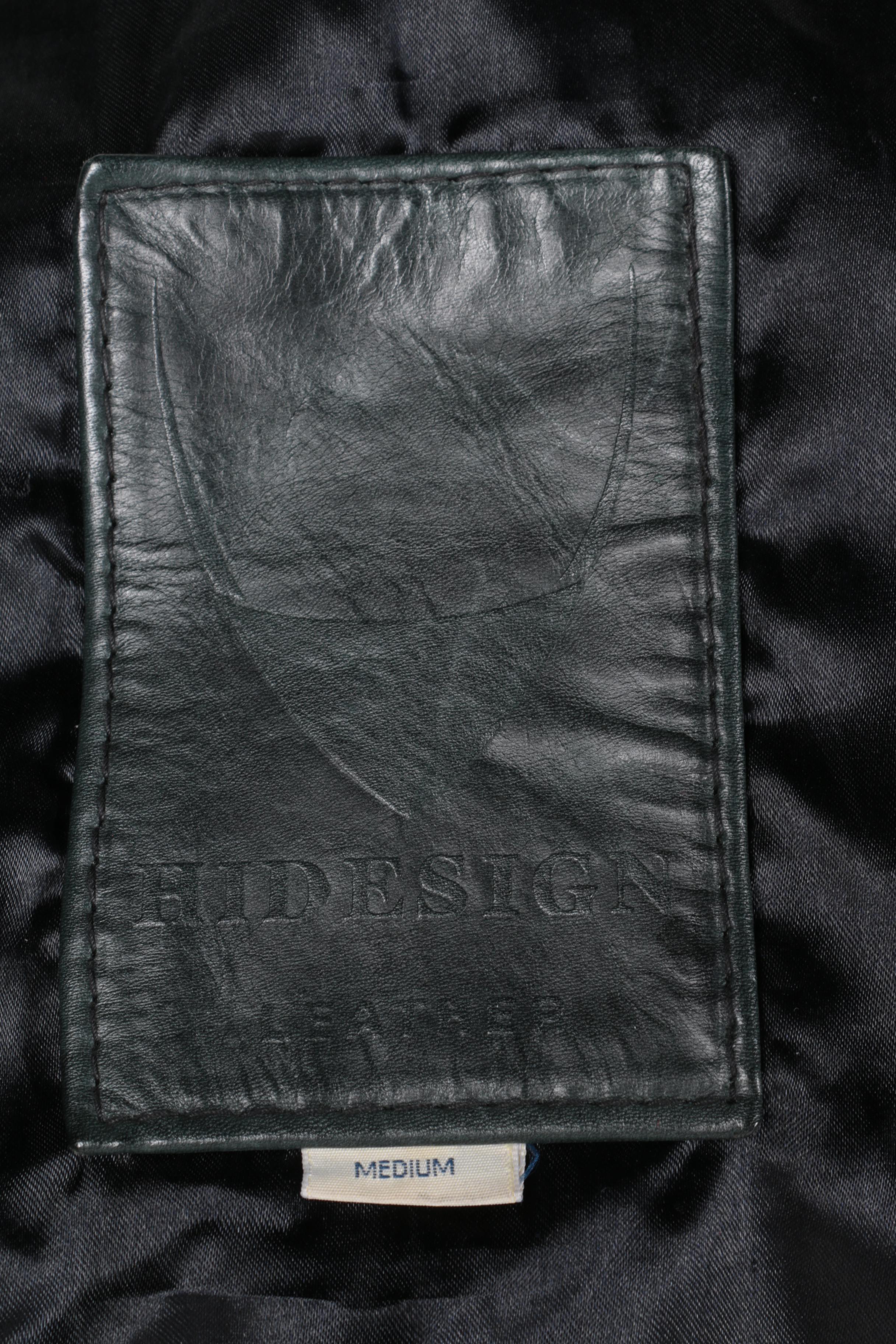 Men's and Women's Black Leather Jackets Including Wilsons and Hidesign