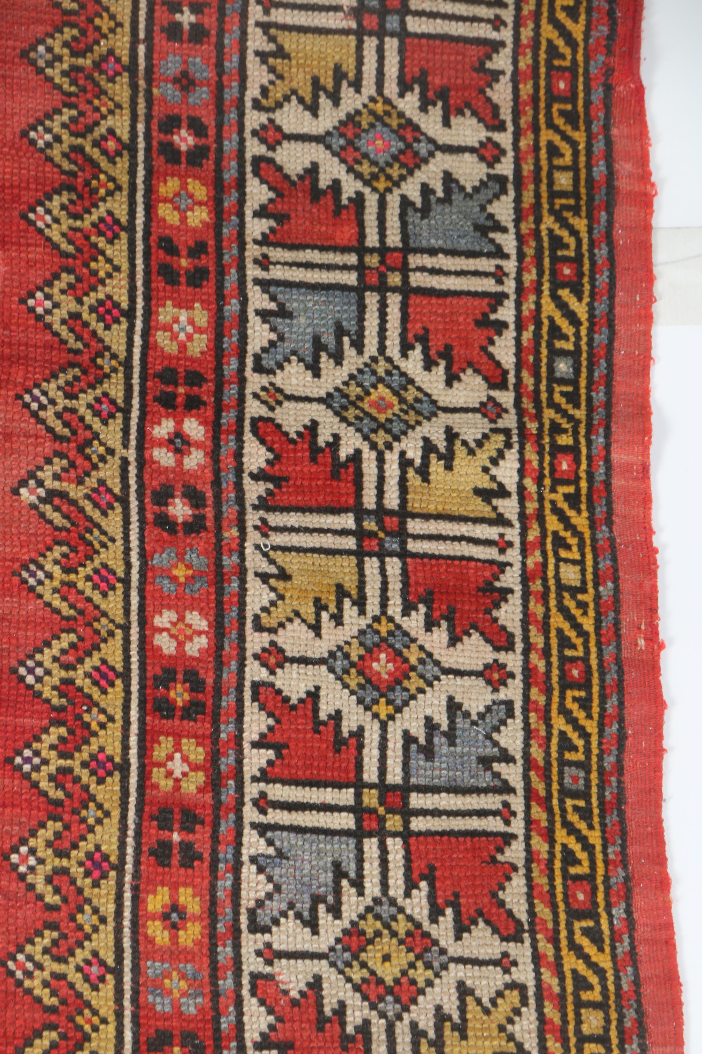 Vintage Handwoven Anatolian Bergama Wool Area Rug
