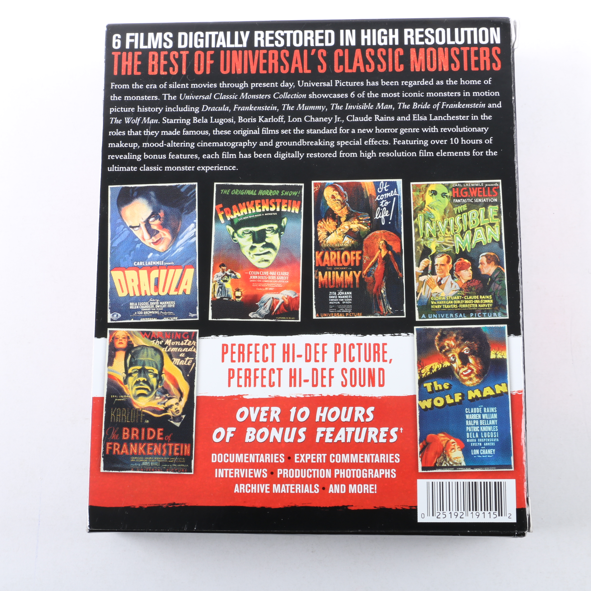 "Universal Classic Monsters Collection" Blu-ray Boxed Set