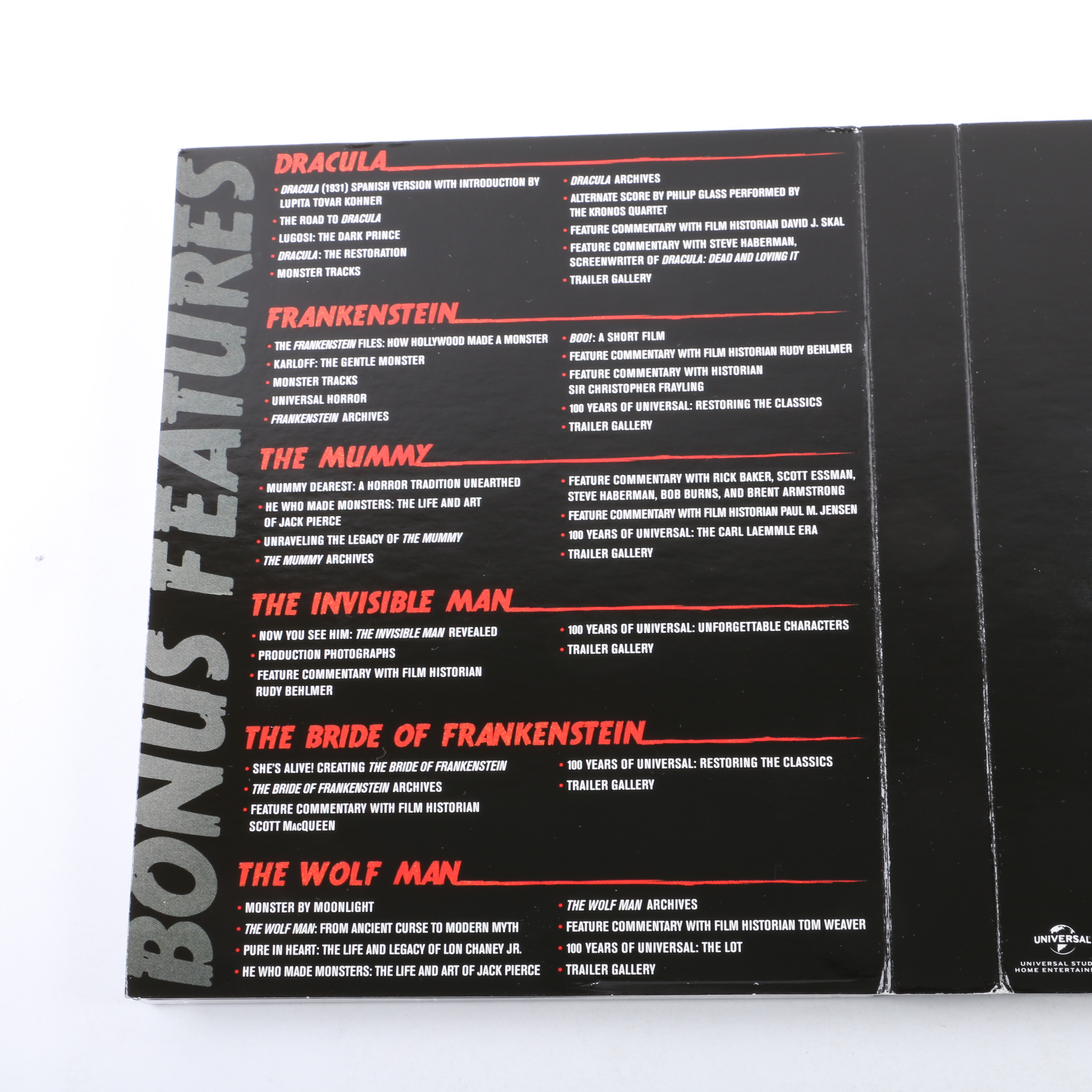 "Universal Classic Monsters Collection" Blu-ray Boxed Set