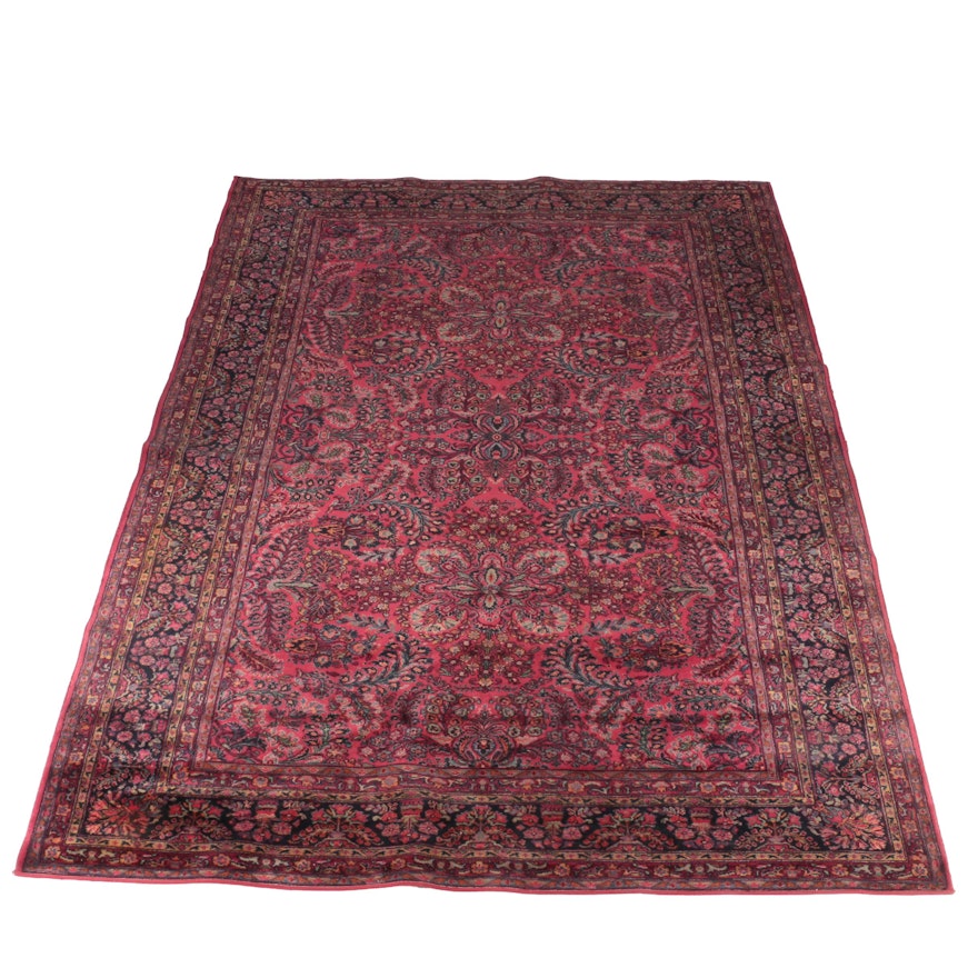 Machine Made Sarouk Style Area Rug