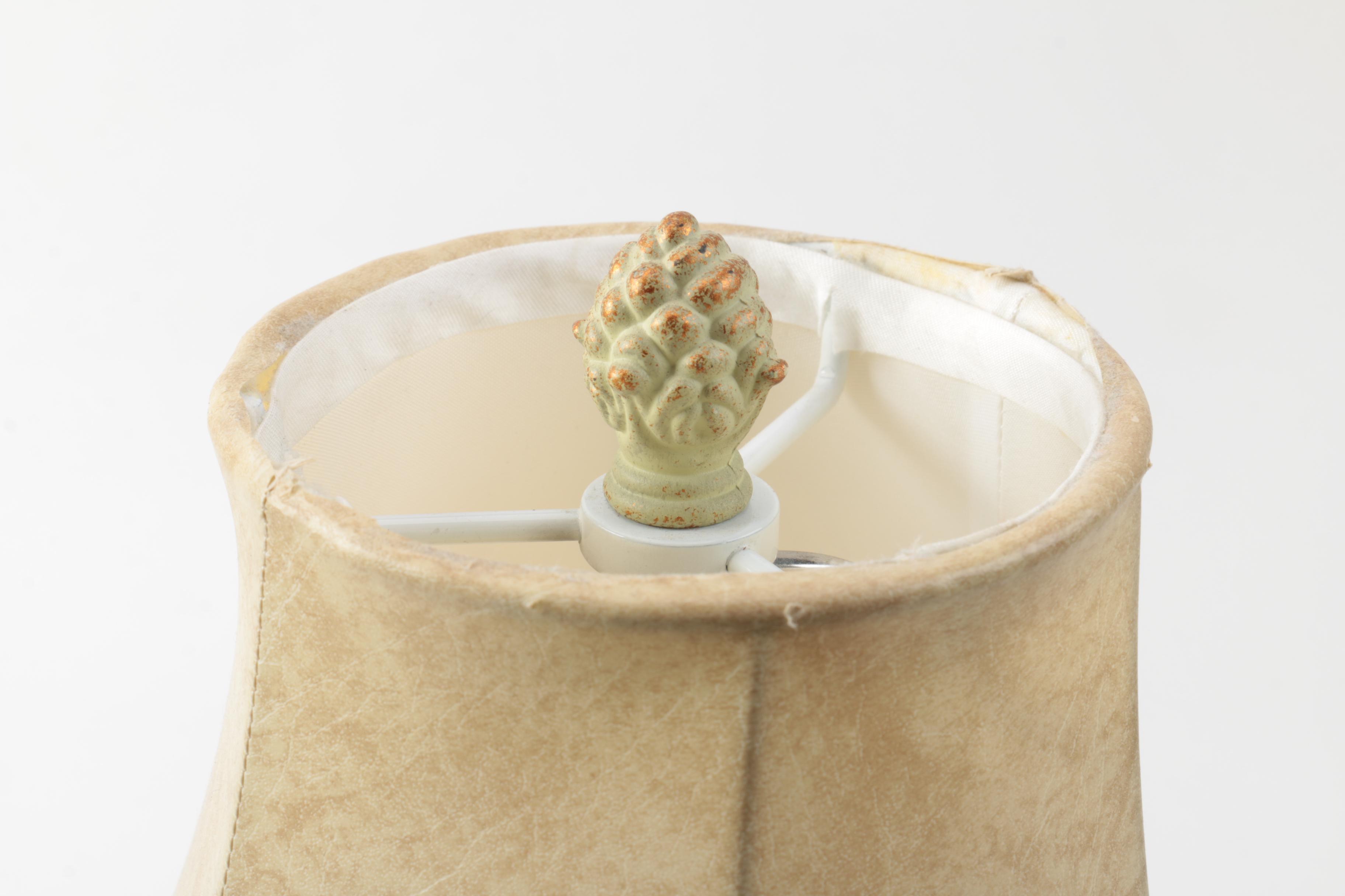 Ceramic Dancing Frog Couple Table Lamp