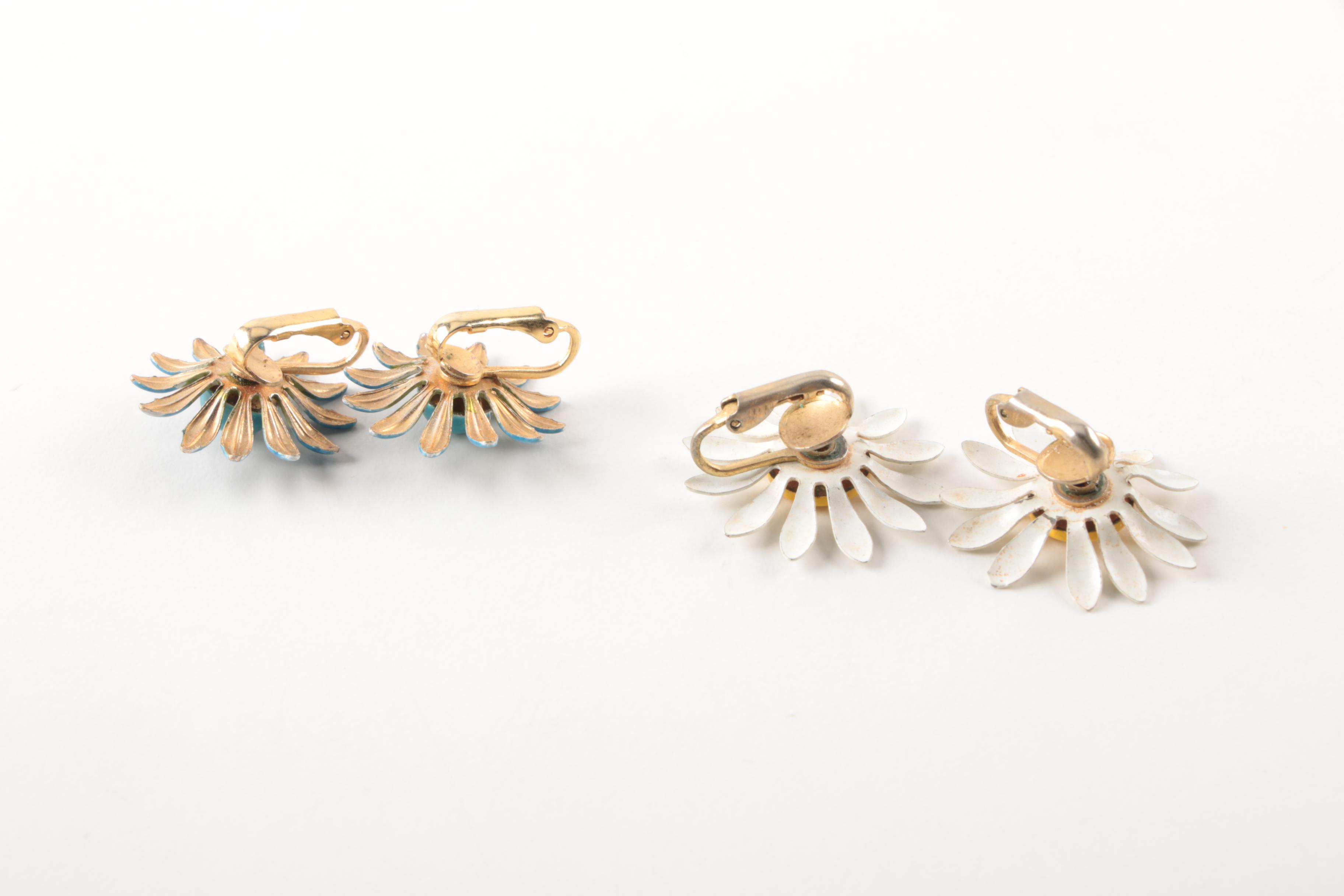 Costume Jewelry Earrings and Pendant Including Samuel Huang