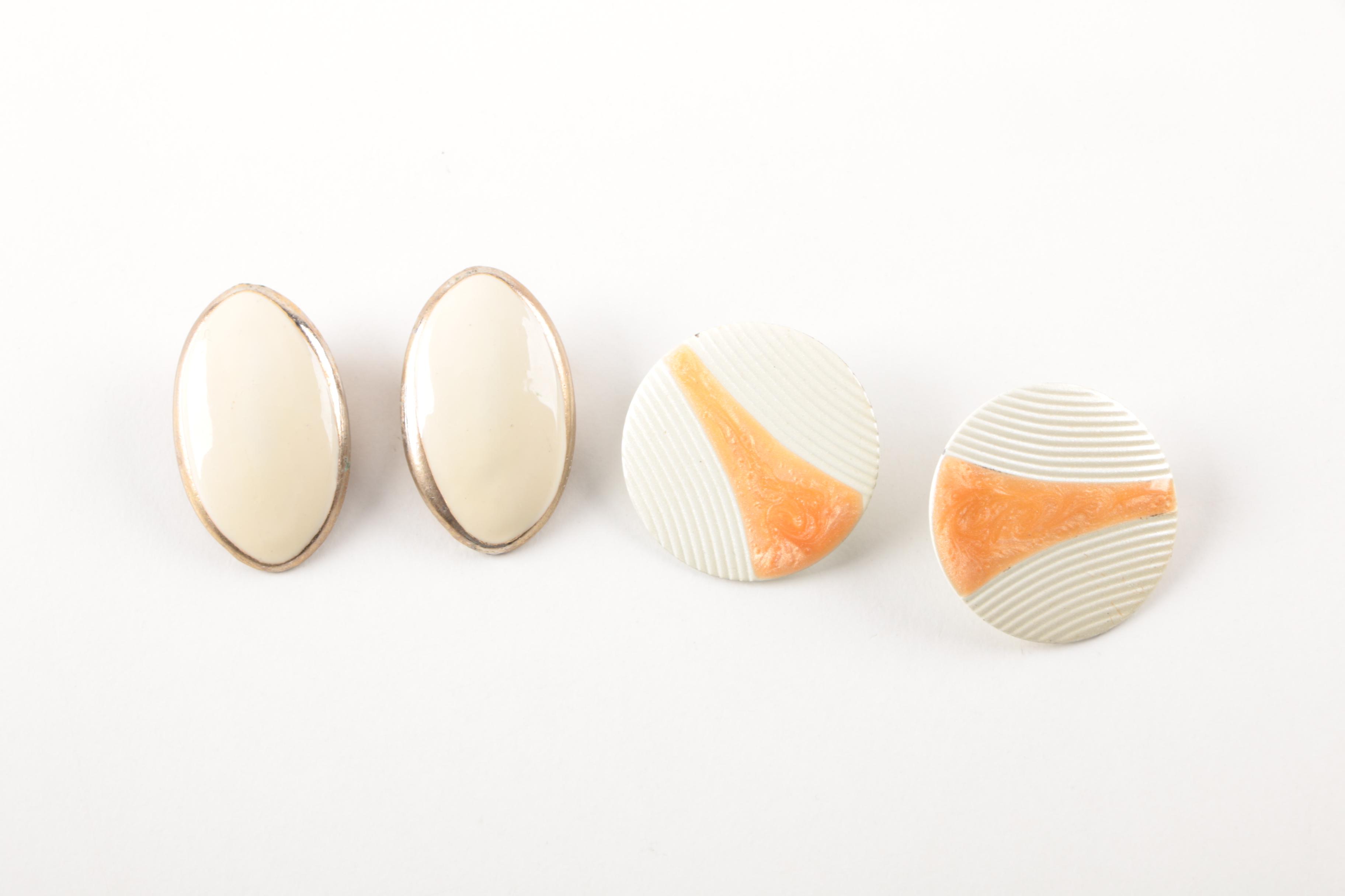 Costume Jewelry Earrings and Pendant Including Samuel Huang