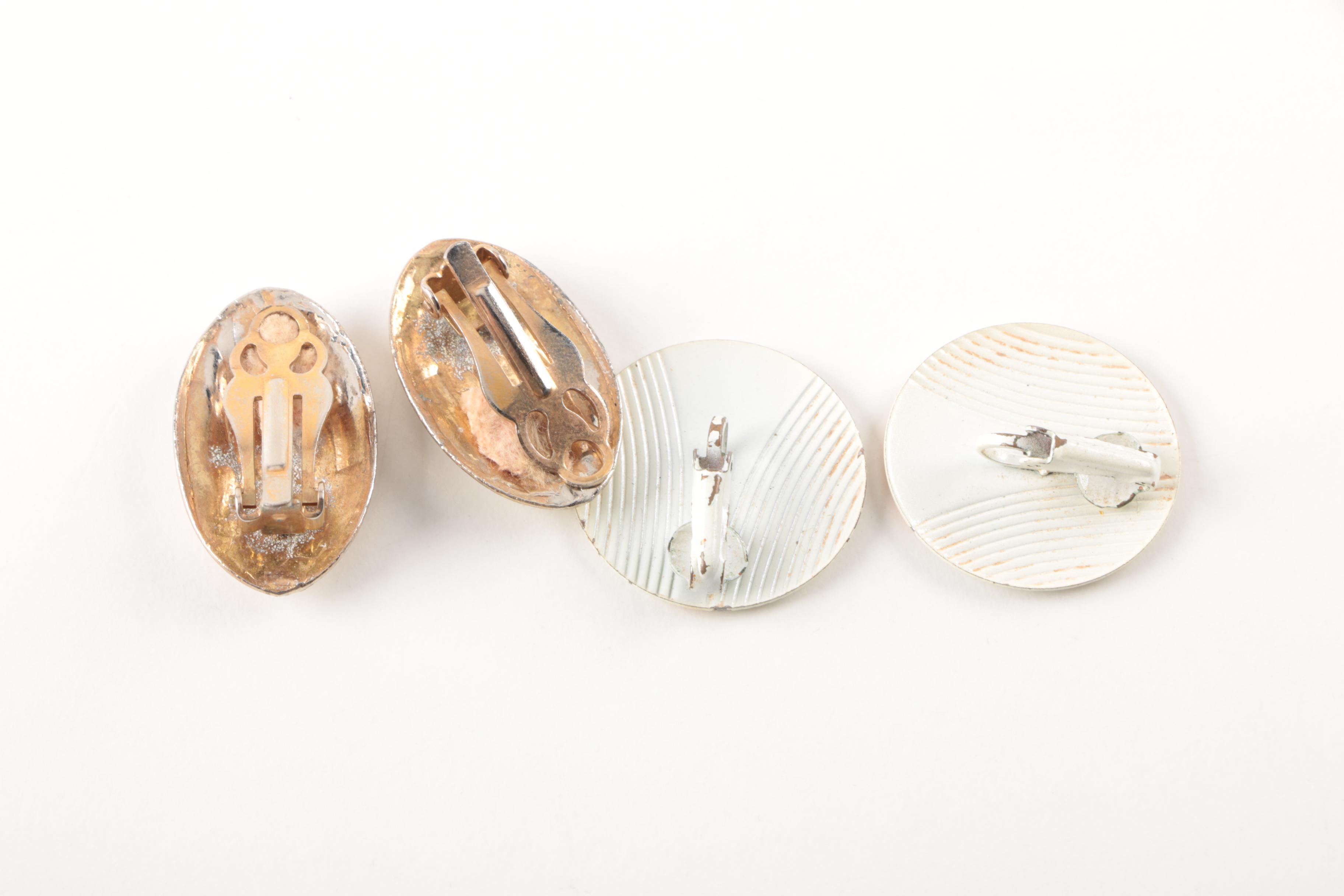 Costume Jewelry Earrings and Pendant Including Samuel Huang