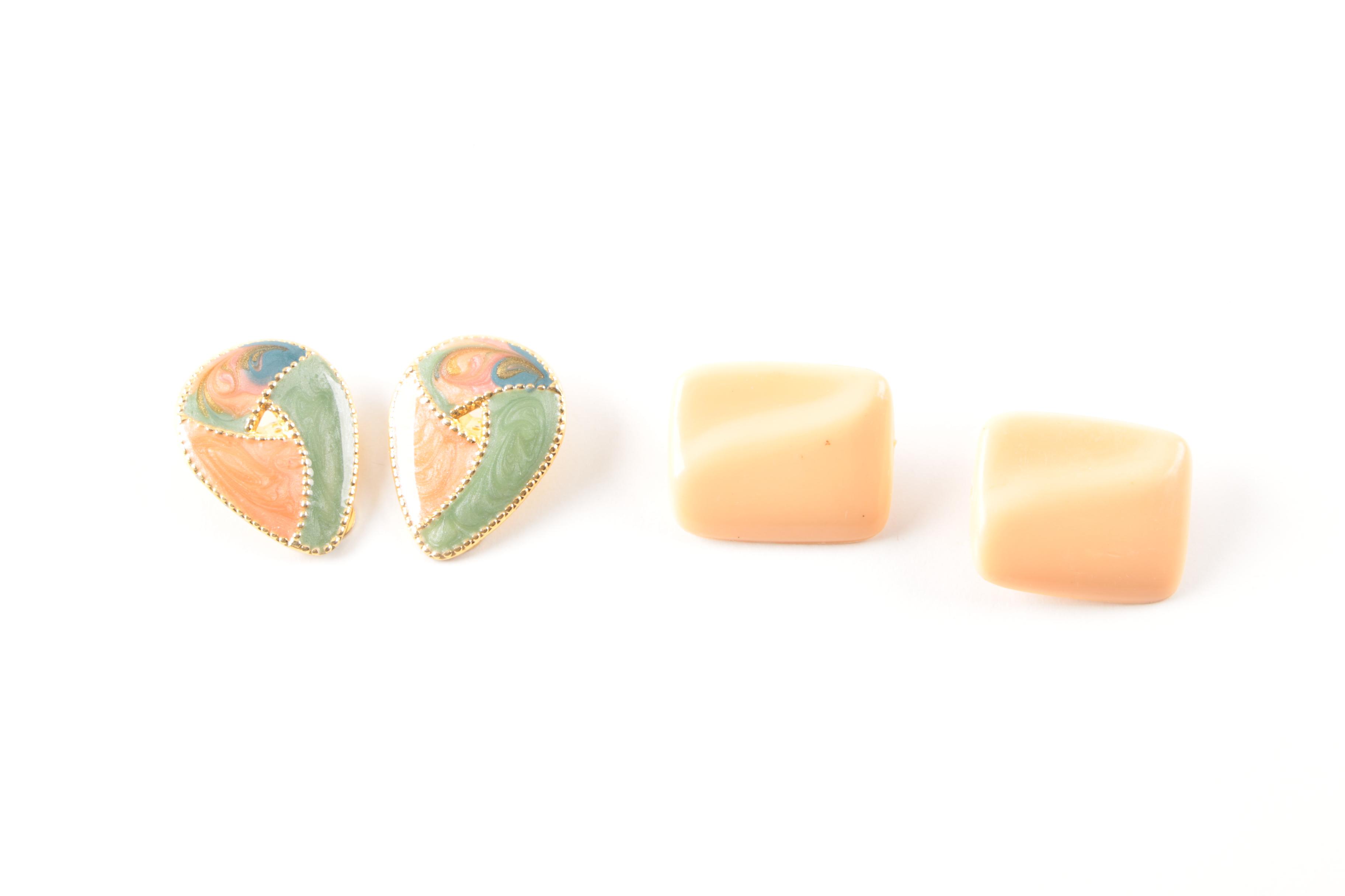 Costume Jewelry Earrings and Pendant Including Samuel Huang