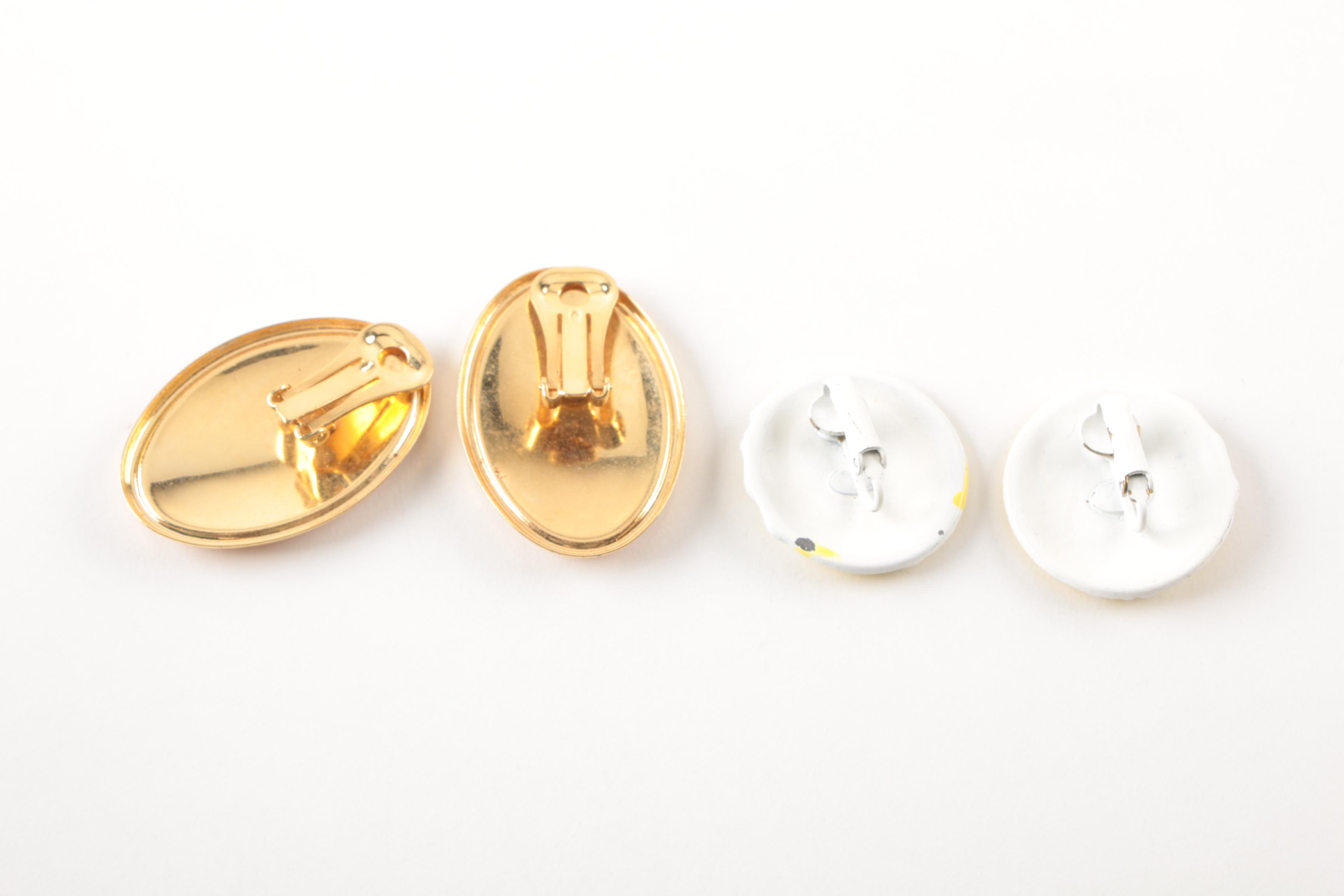 Costume Jewelry Earrings and Pendant Including Samuel Huang