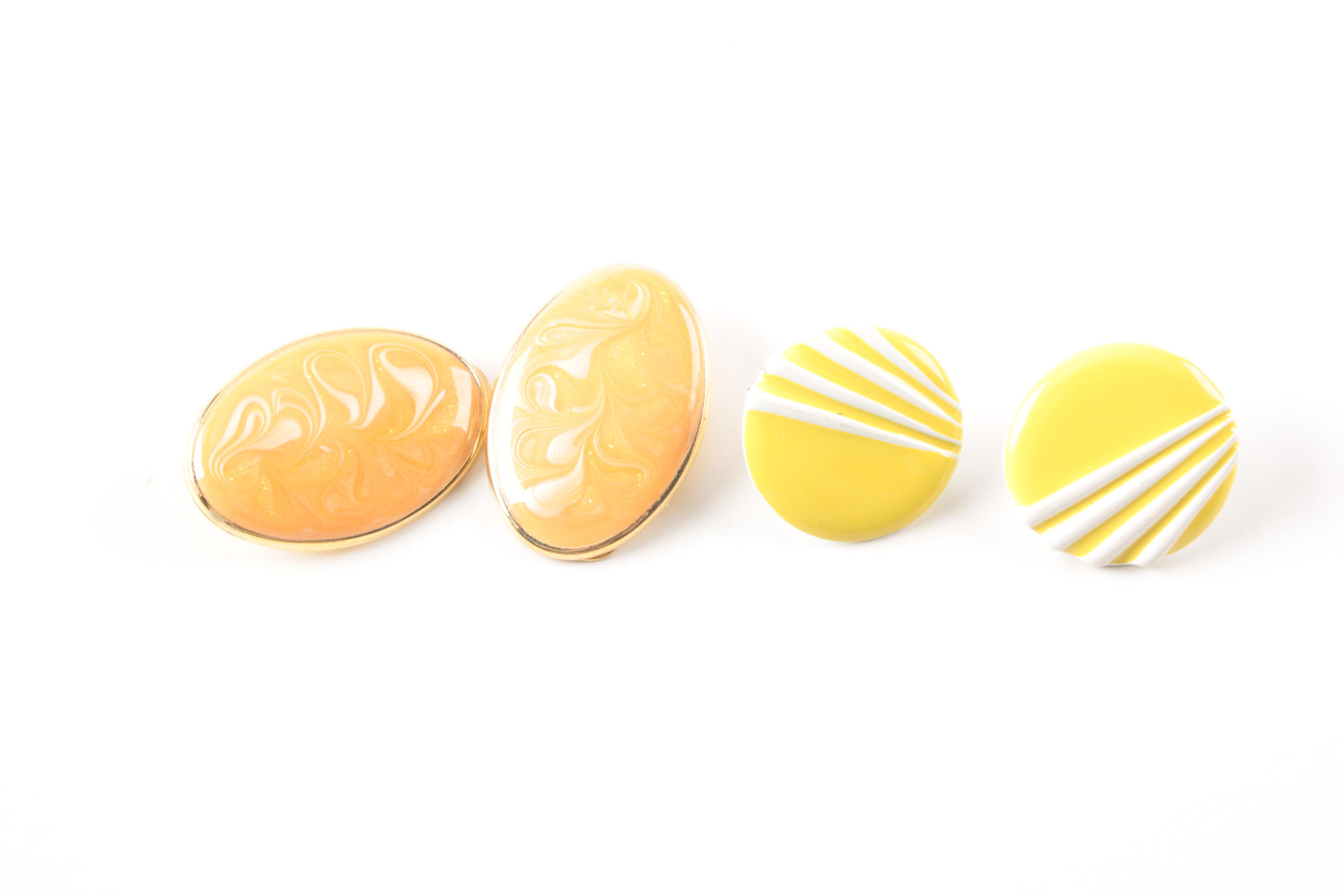 Costume Jewelry Earrings and Pendant Including Samuel Huang