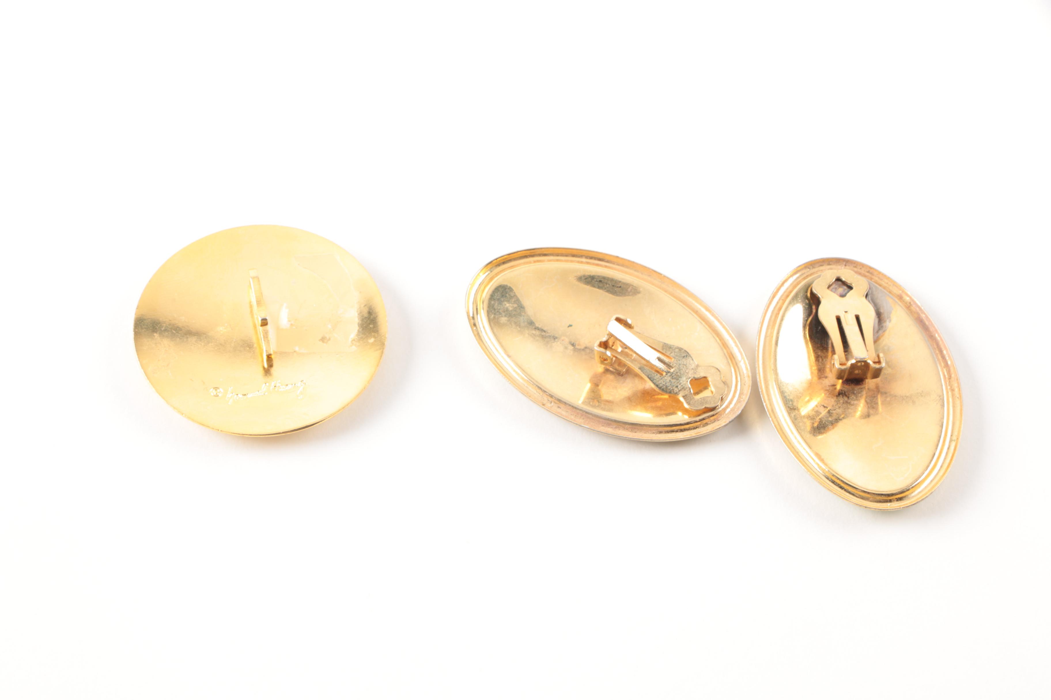 Costume Jewelry Earrings and Pendant Including Samuel Huang