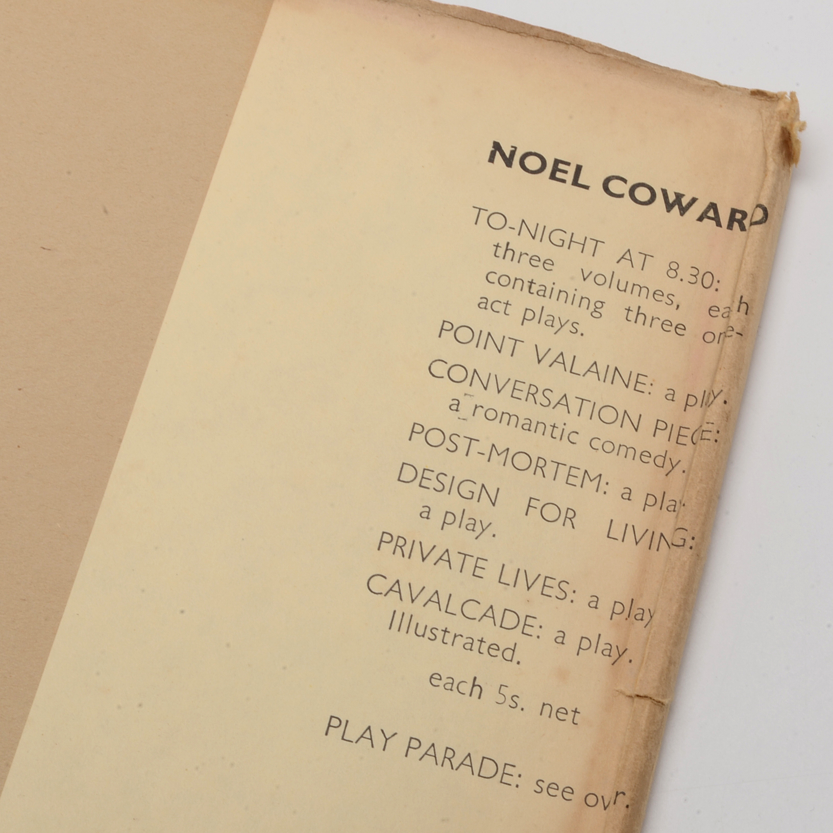 1937 Edition of 'Present Indicative" by Noel Coward, Inscribed by Robeson