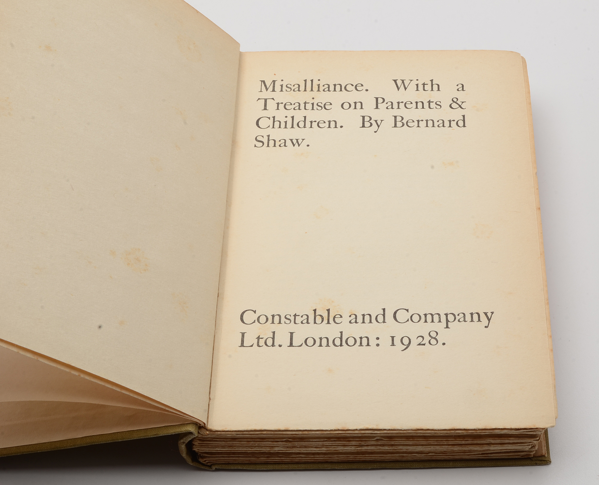 Two Early 20th Century Books by George Bernard Shaw