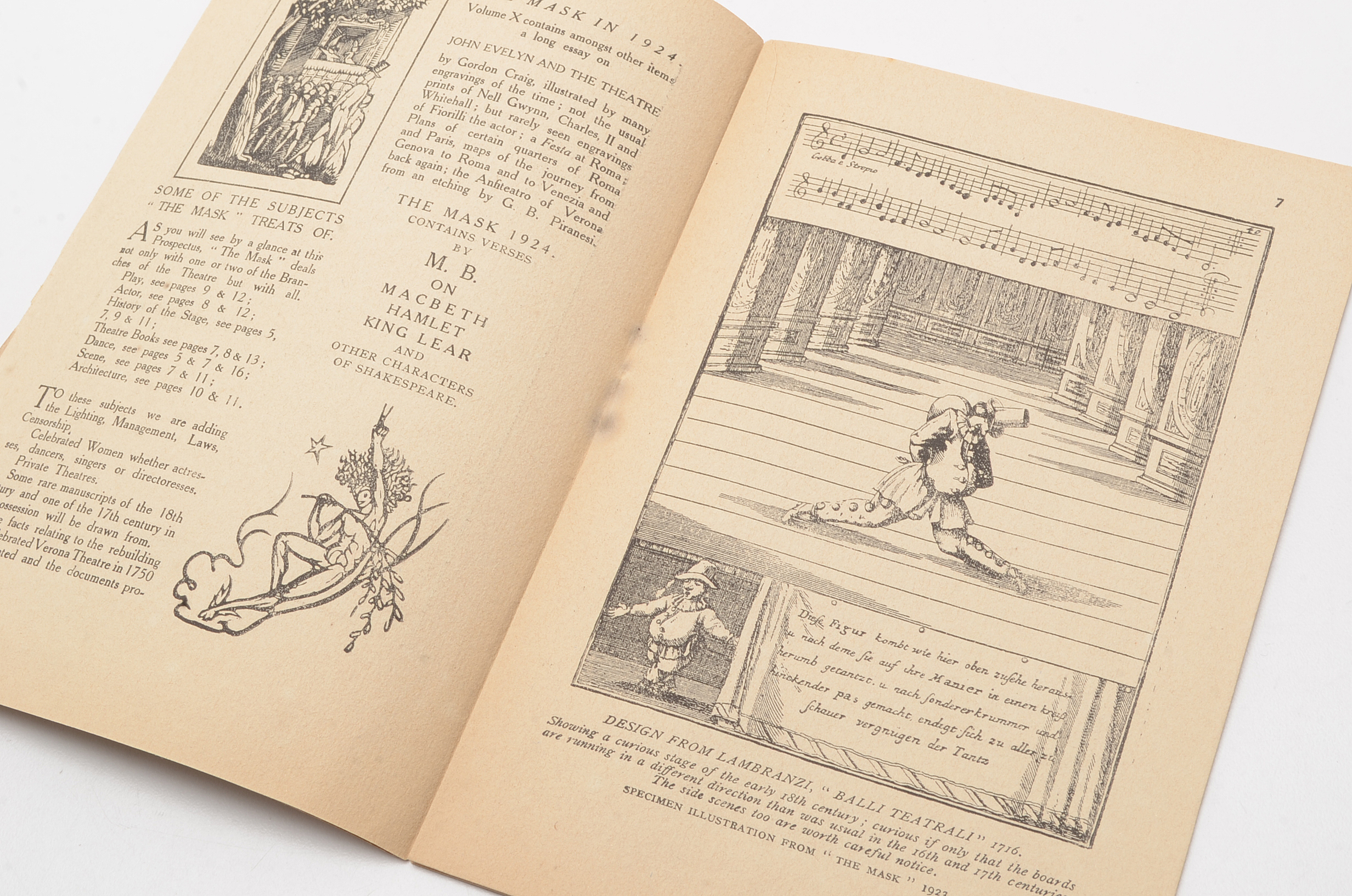 1902 Souvenir Program Illustrated by Edward Gordon Craig from his Theatre