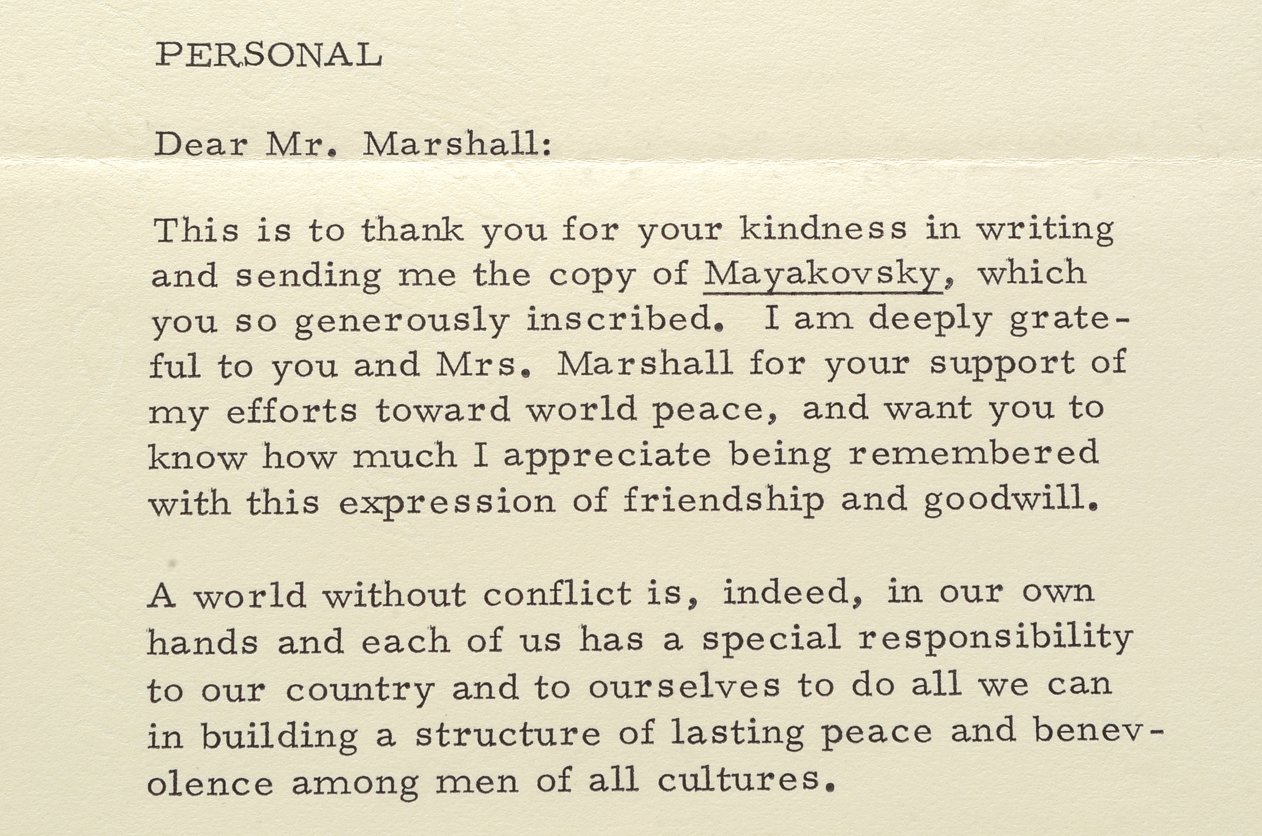 1973 Personal Letter From President Richard Nixon to Herbert Marshall