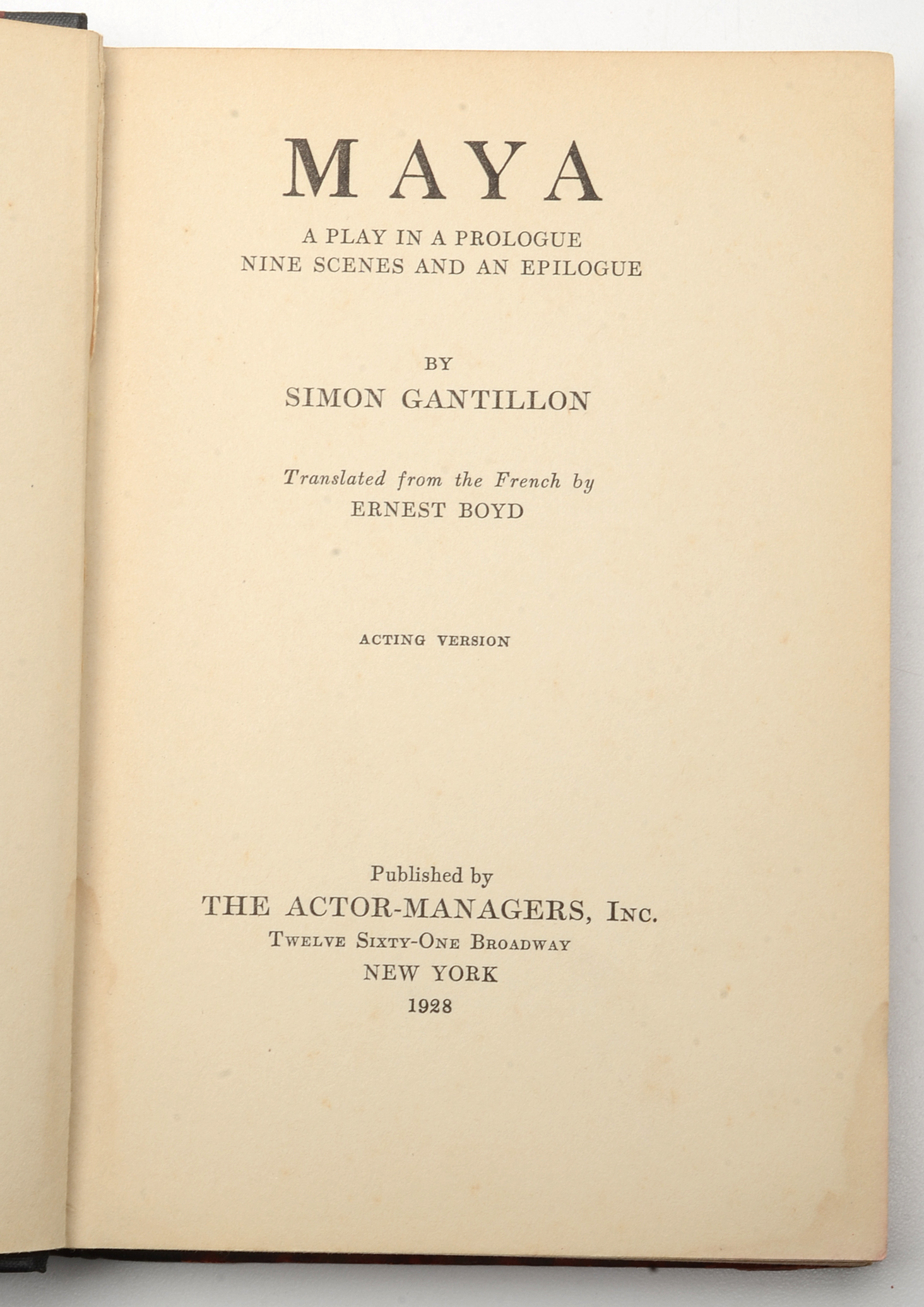1928 Book "Maya' and a 1937 Festival Portfolio Inscribed by Eslander  G. Robeson