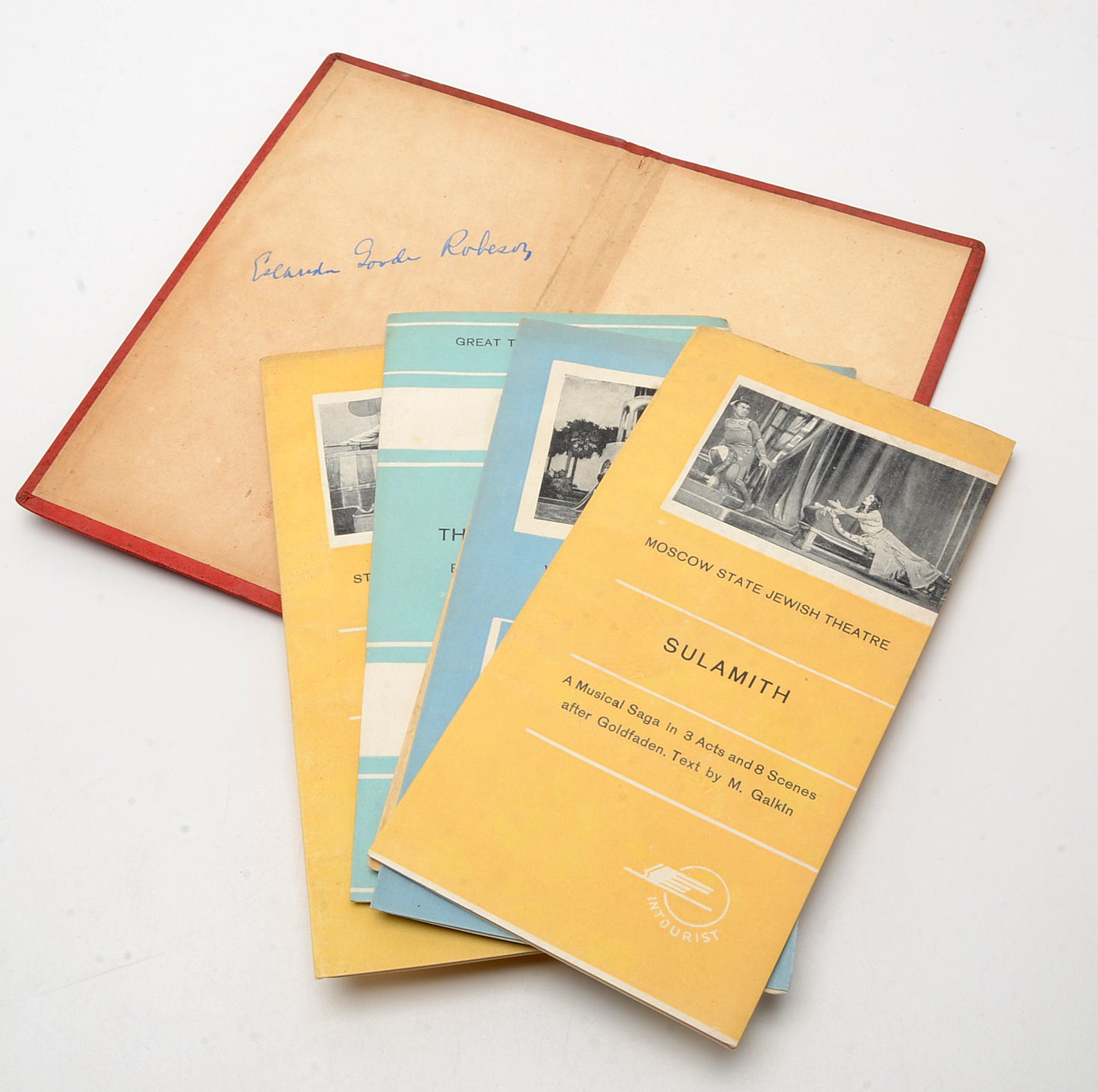 1928 Book "Maya' and a 1937 Festival Portfolio Inscribed by Eslander  G. Robeson