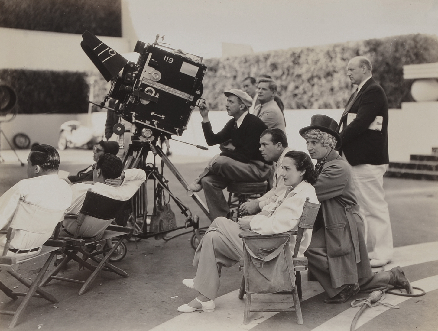 Black and White Photos of the Marx Brothers and a First Edition Book