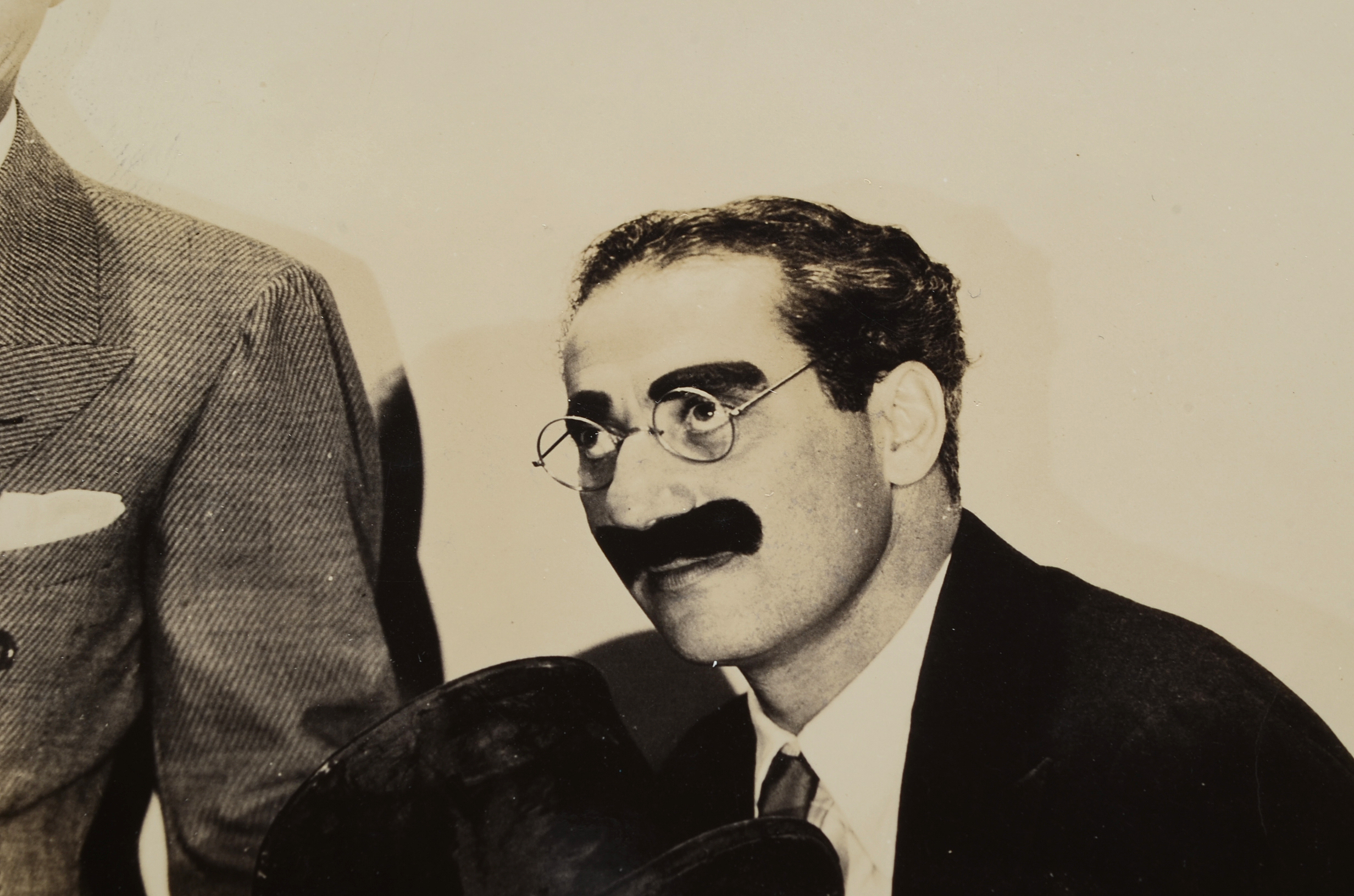 Black and White Photos of the Marx Brothers and a First Edition Book