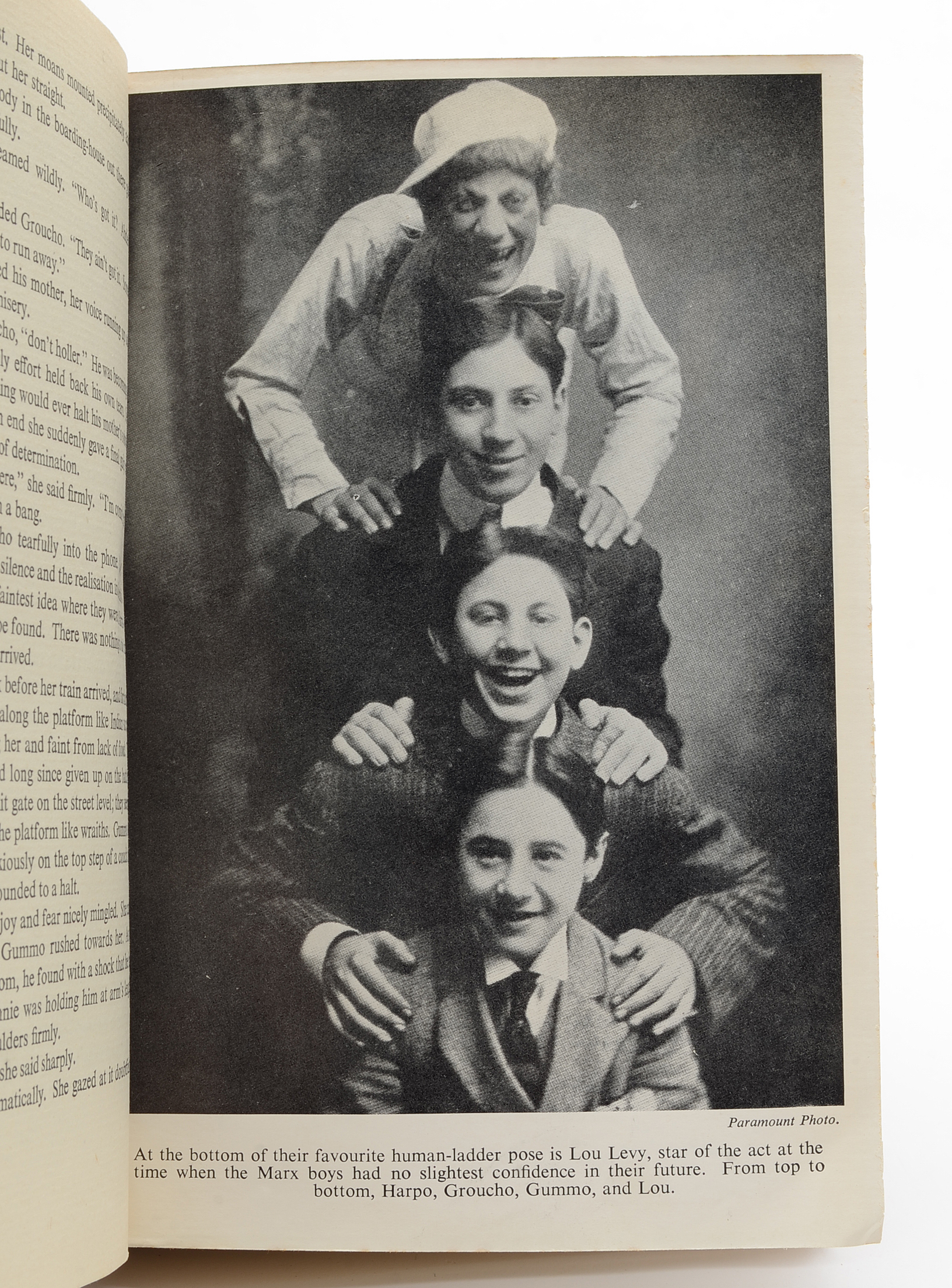 Black and White Photos of the Marx Brothers and a First Edition Book