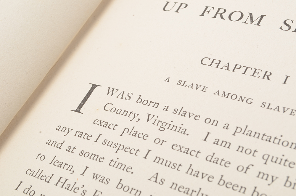 1902 Edition of Booker T. Washington's "Up From Slavery"