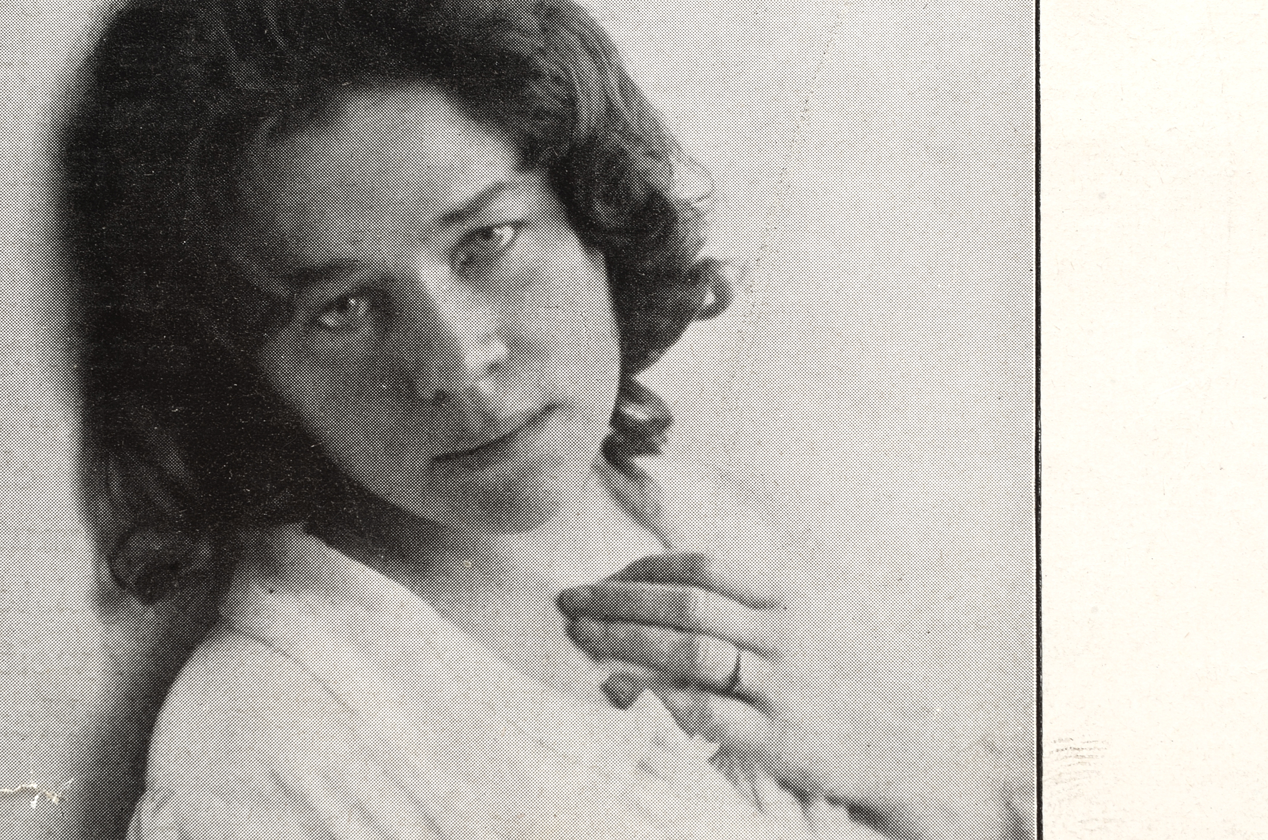 Early 20th Century Hand Colored Photograph of German Actress, Gertrude Eysoldt,