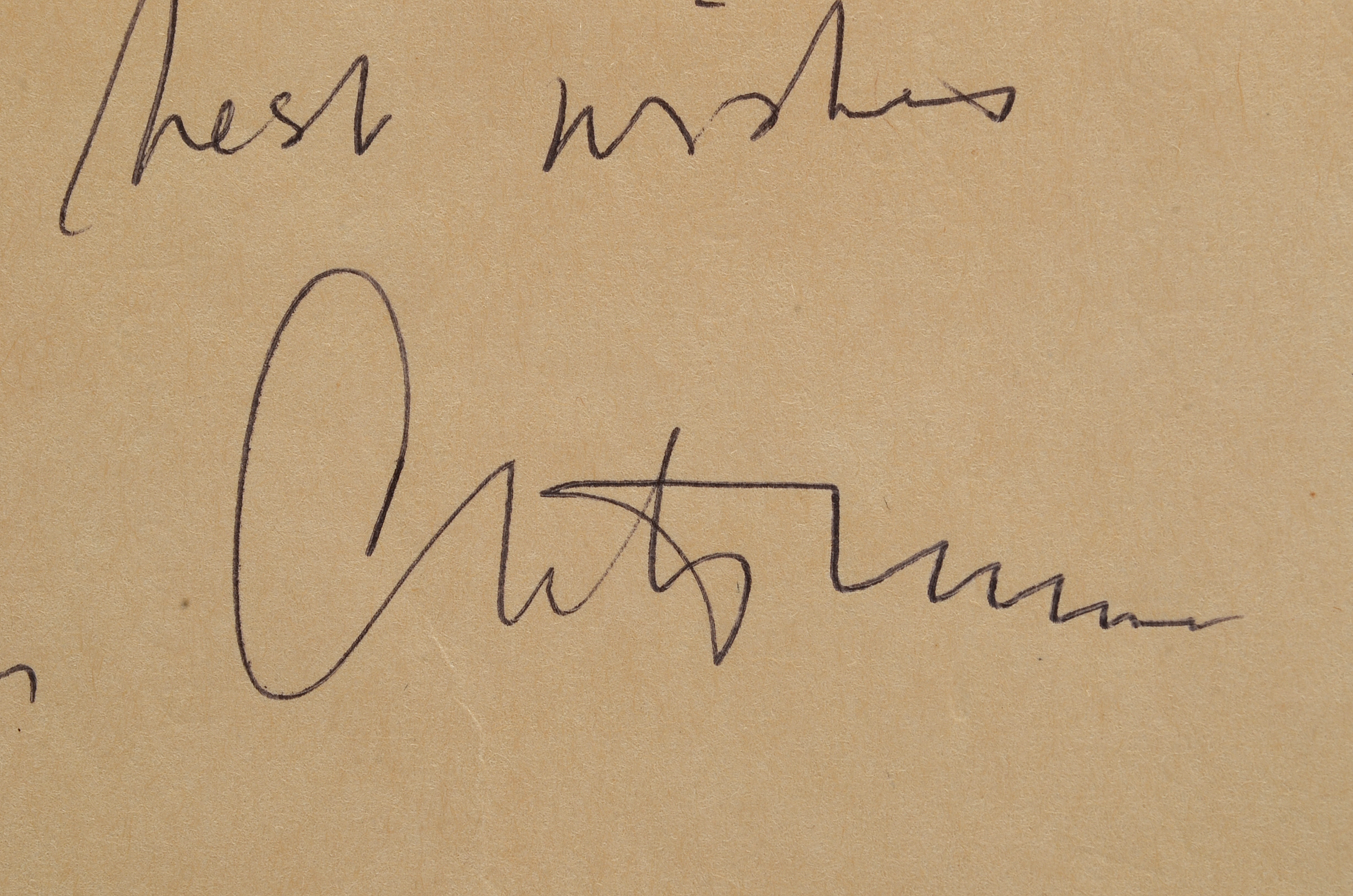 Autograph from Van Cliburn, Internationally Acclaimed and Honored Pianist