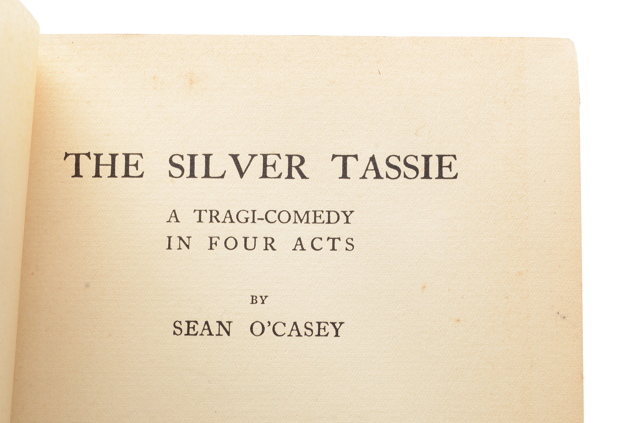 1928 Edition of "The Silver Tassie" and 1950 Letter by Sean O'Casey
