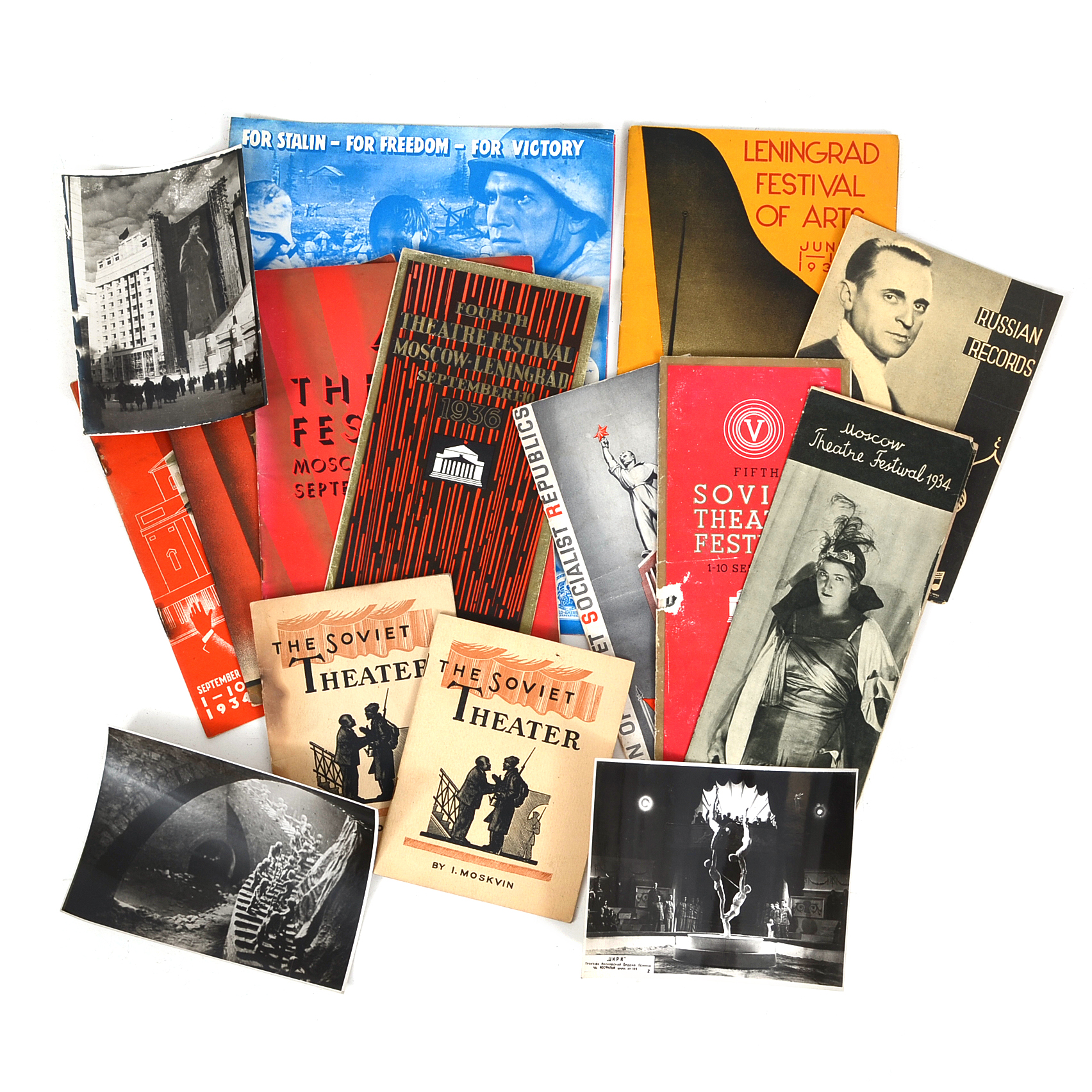 Collection of Soviet USSR Theatre Festival Programs Circa 1930