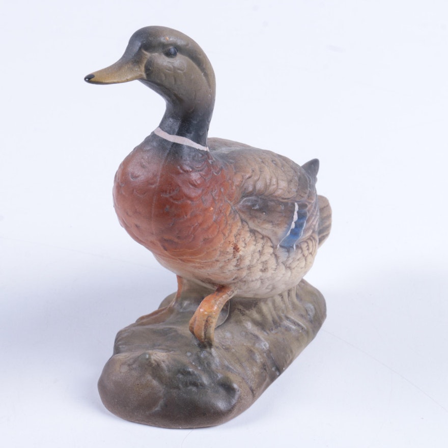 Mallard Duck Plaster Figurine