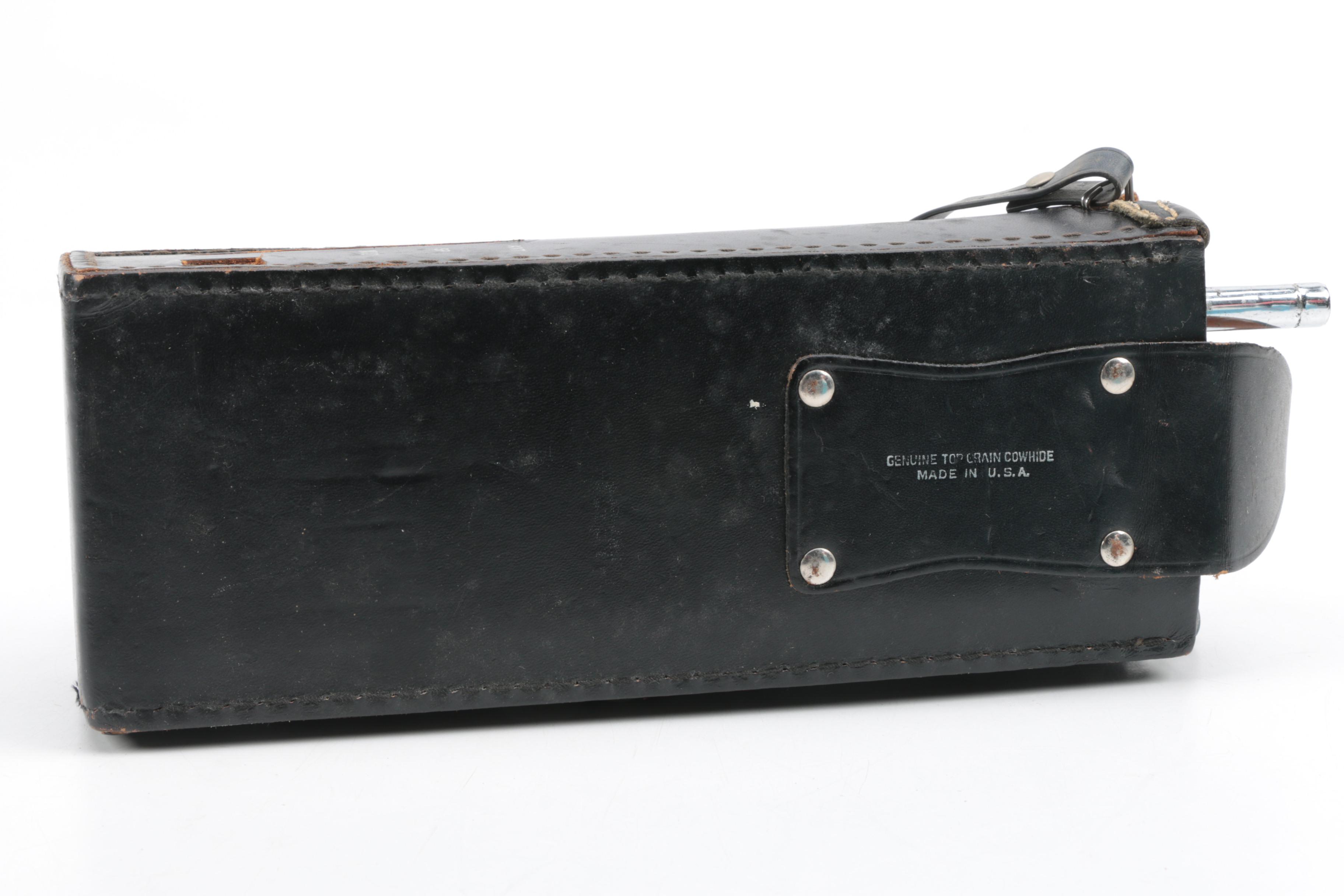 Vintage Lafayette Dyna-Com 23 Two-Way Radio in Leather Case