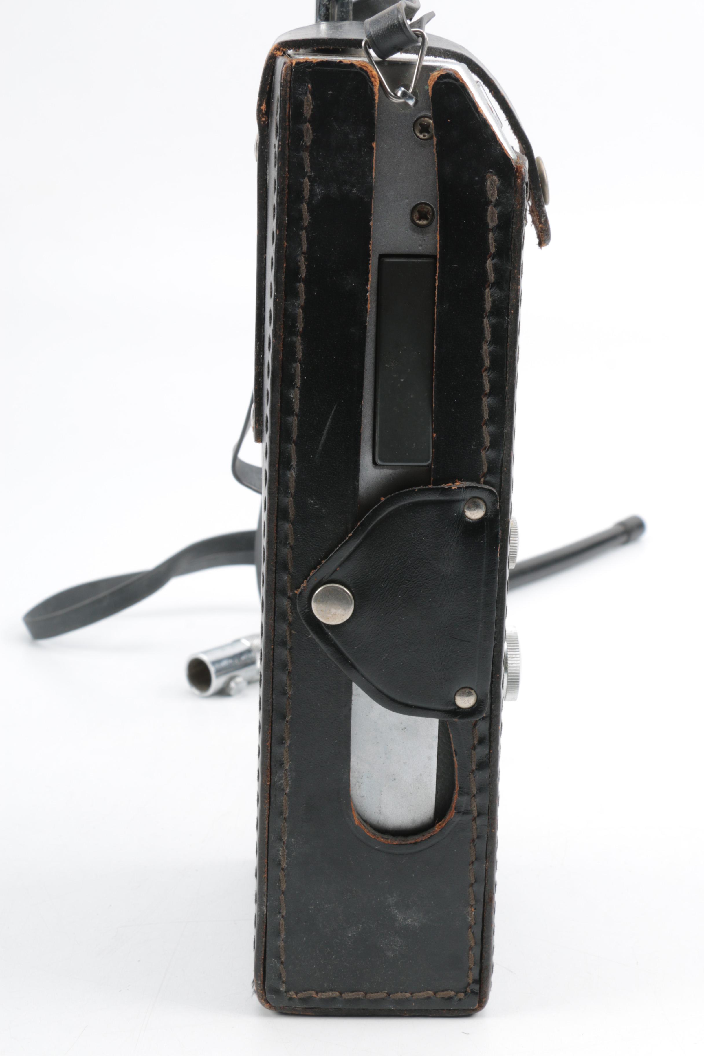 Vintage Lafayette Dyna-Com 23 Two-Way Radio in Leather Case