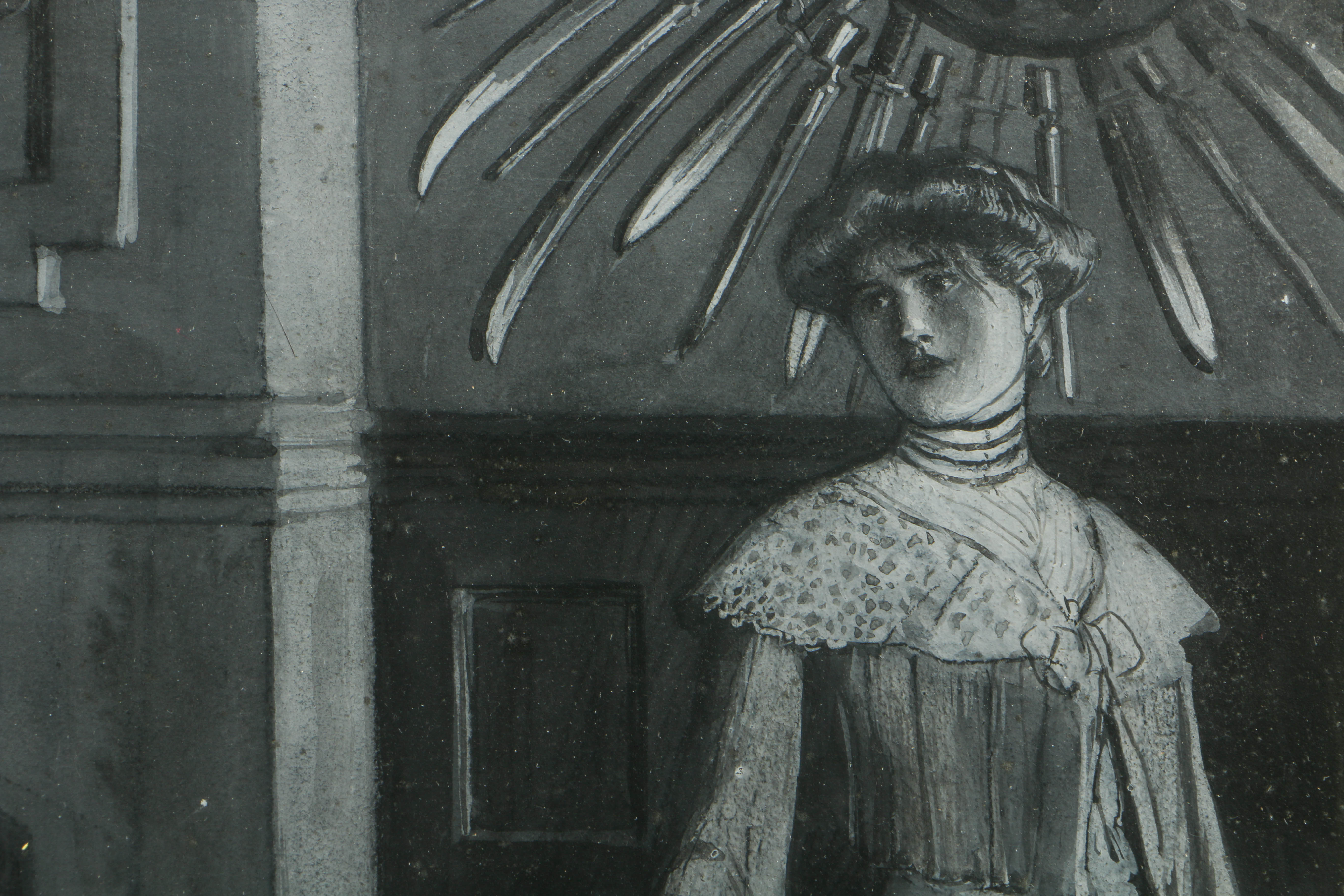 Maurice Greiffenhagen 1903 Mixed Media Book Illustration on Paperboard