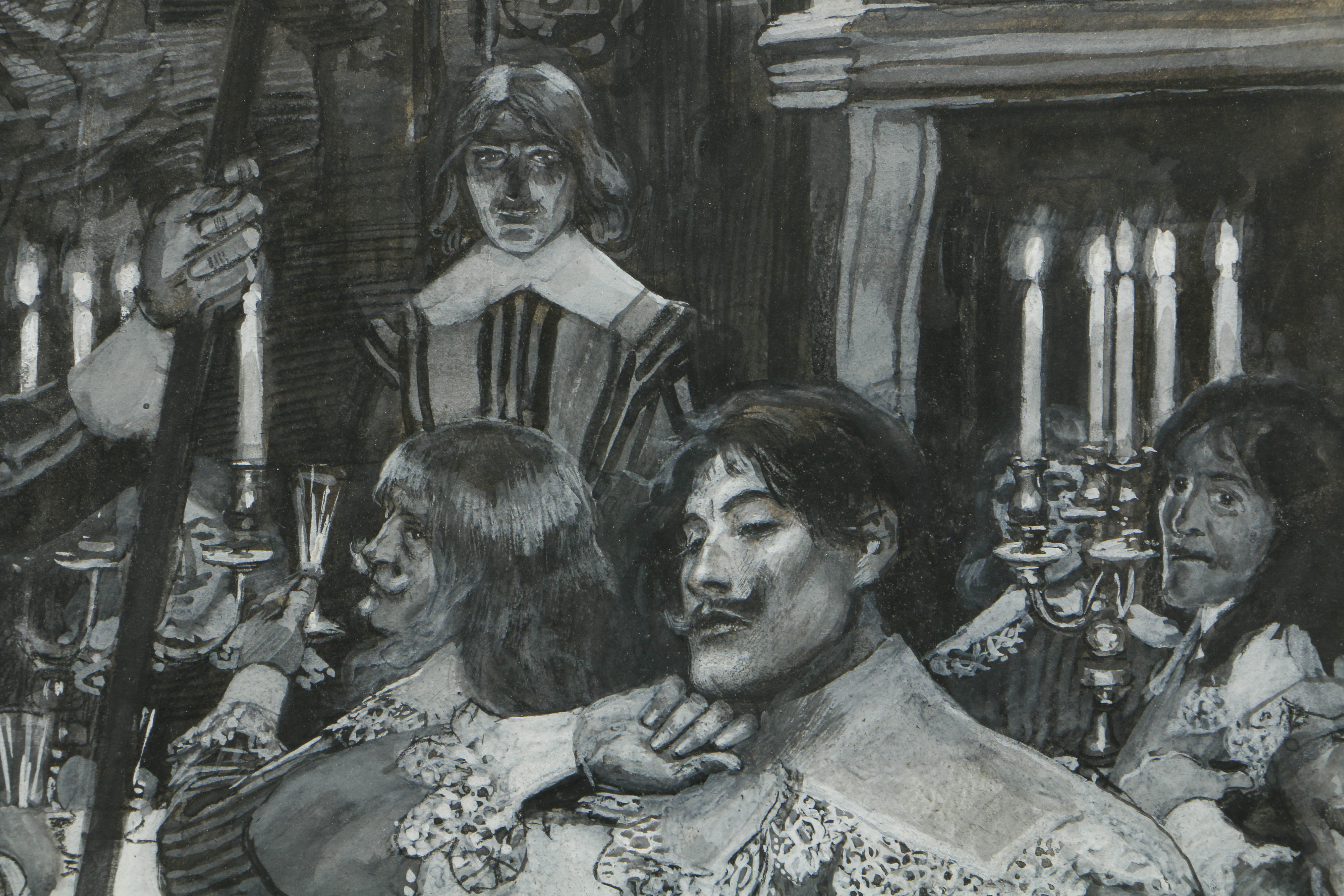 Maurice Greiffenhagen 1902 Mixed Media Book Illustration on Paper